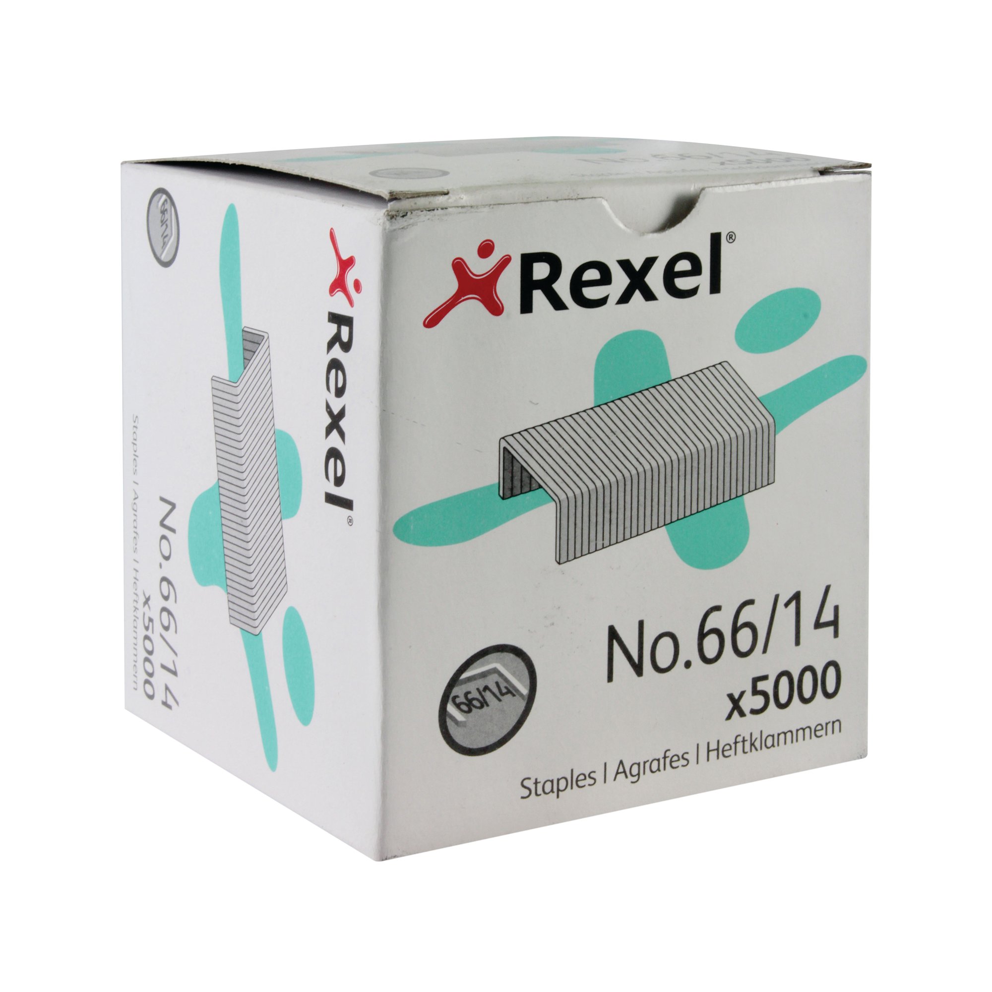 REXEL NO66 STAPLES METAL 14MM PK5000