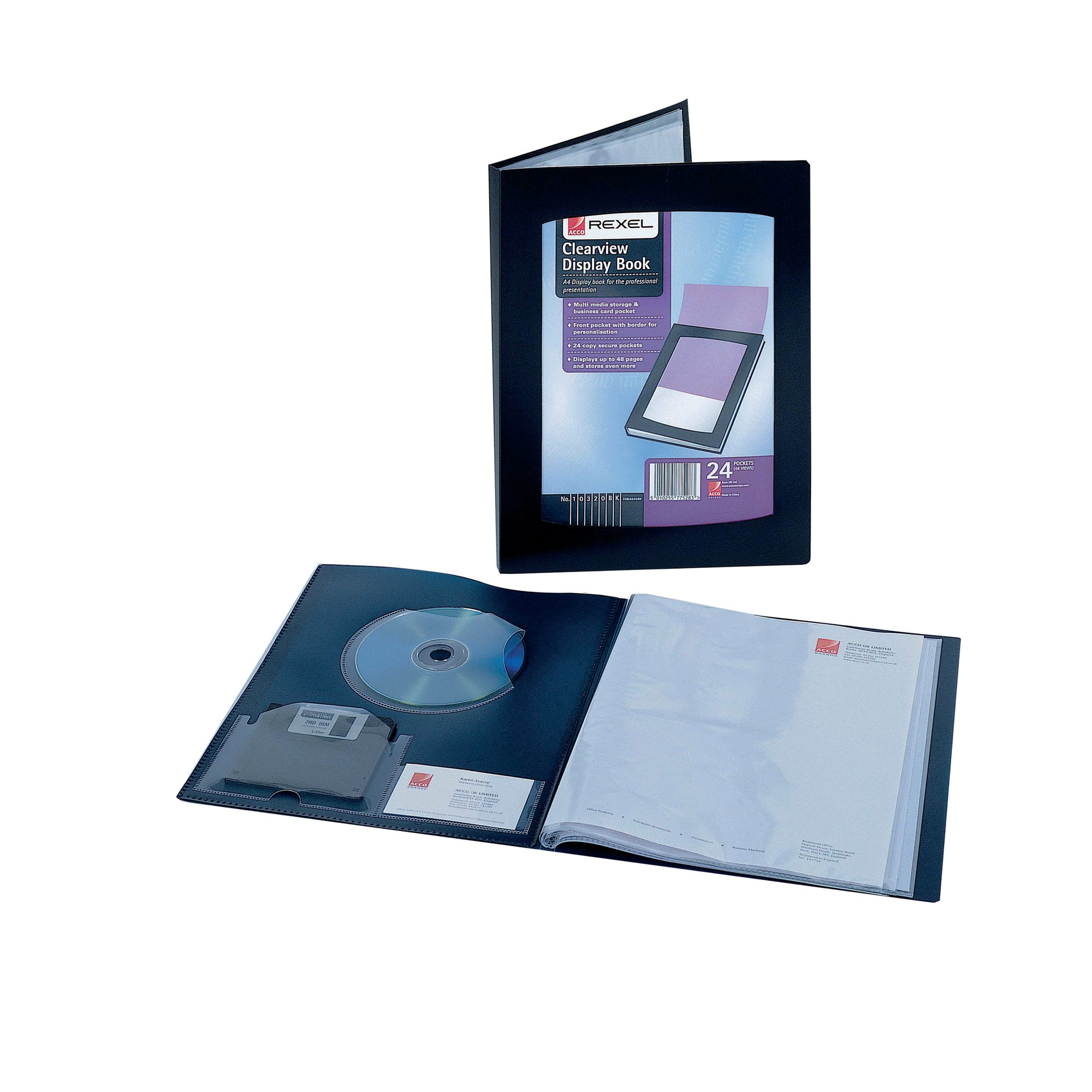 REXEL CLEARVIEW DISP BOOK 24 PKT A5