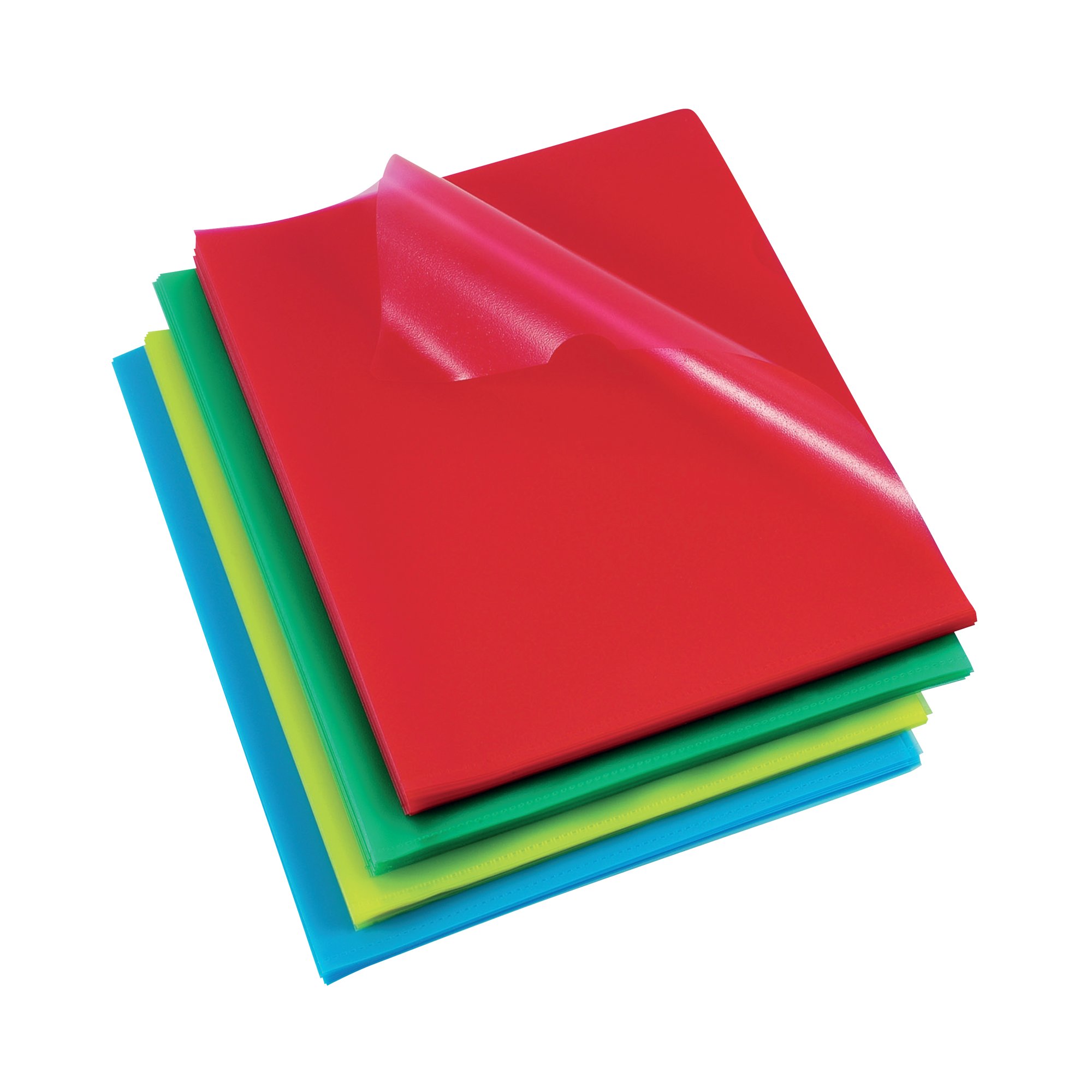 REXEL CUT FLUSH FOLDERS A4 AST PK100