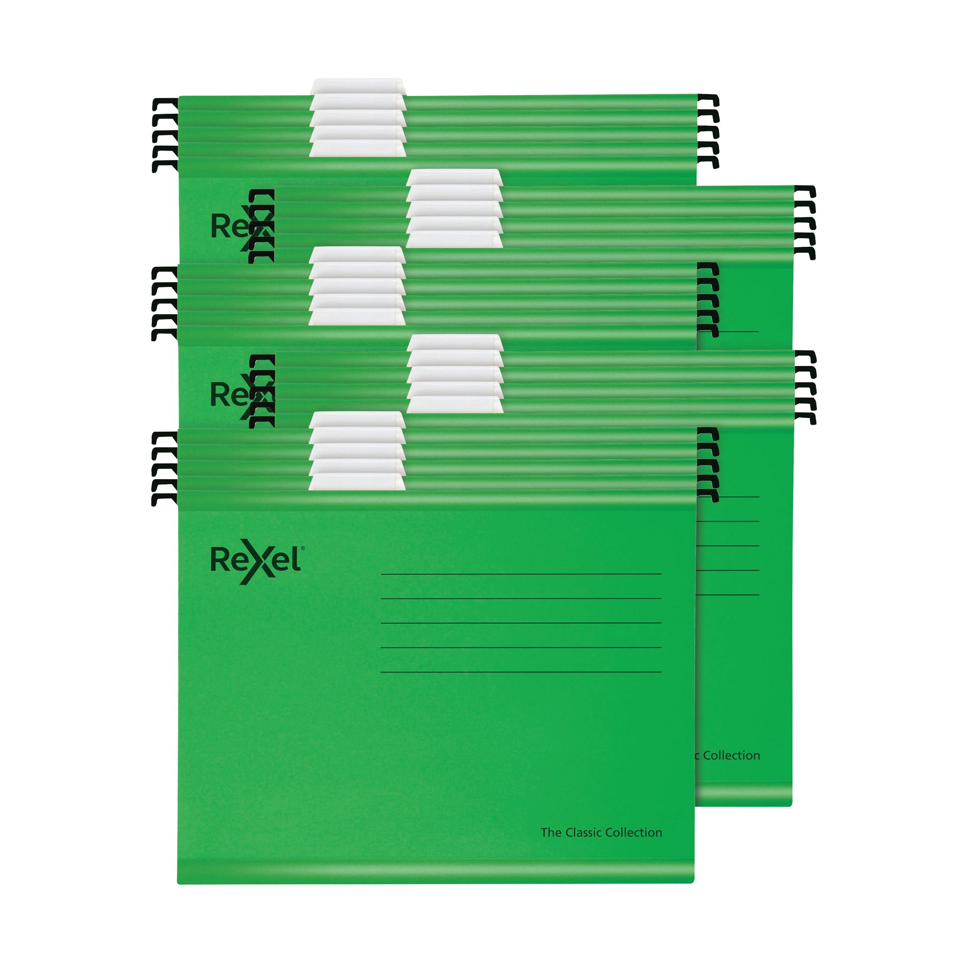 REXEL GRN FOOLSCAP SUSP FILES PK25