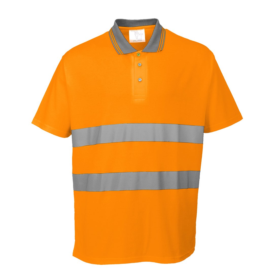 HI-VIS C/C POLO SHIRT S/S ORG XXXL