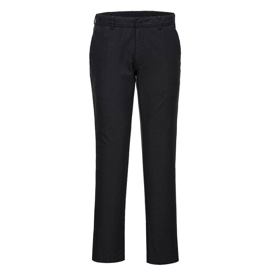 STRETCH SLIM CHINO TROUSERS BLK 28