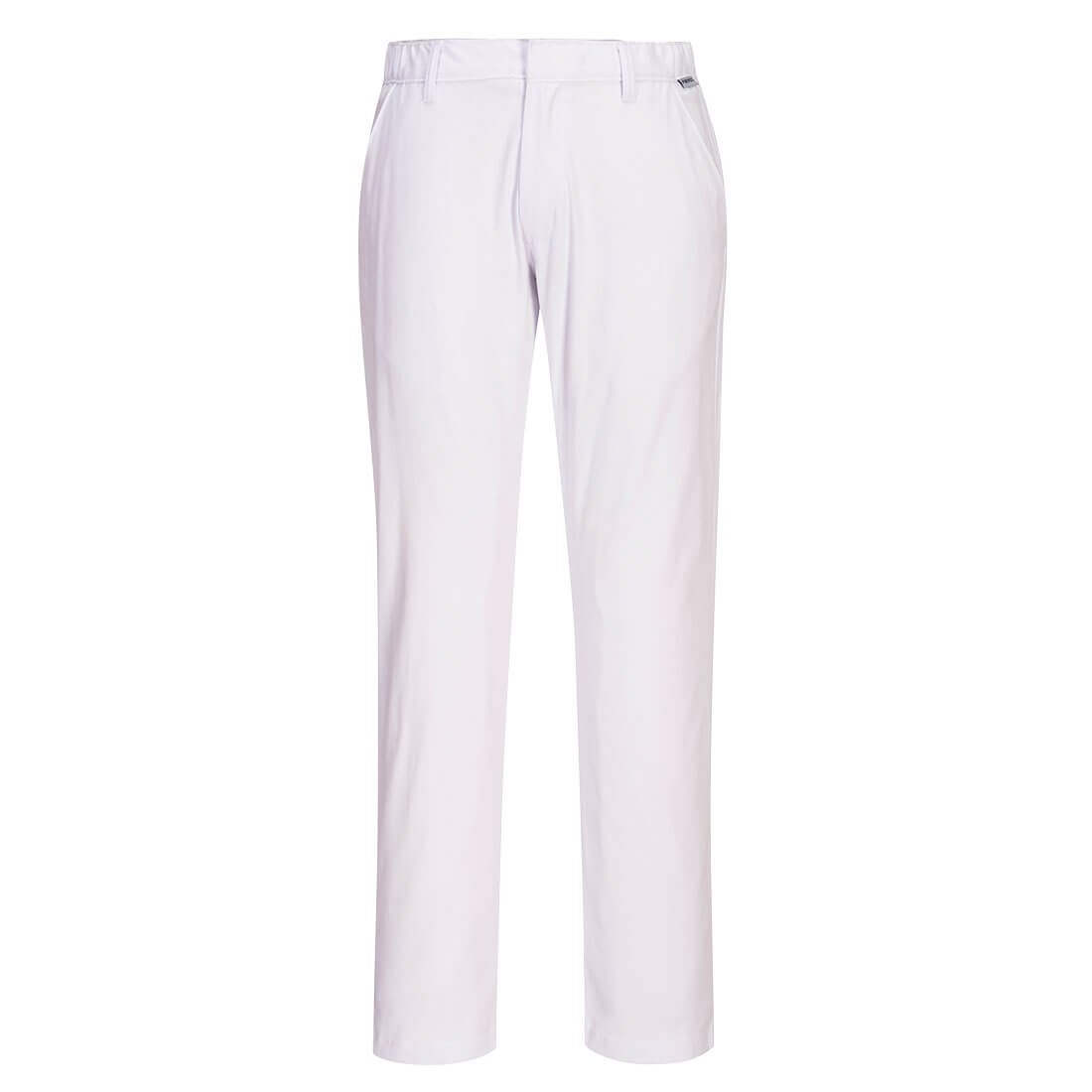 STRETCH SLIM CHINO TROUSERS WHT 32