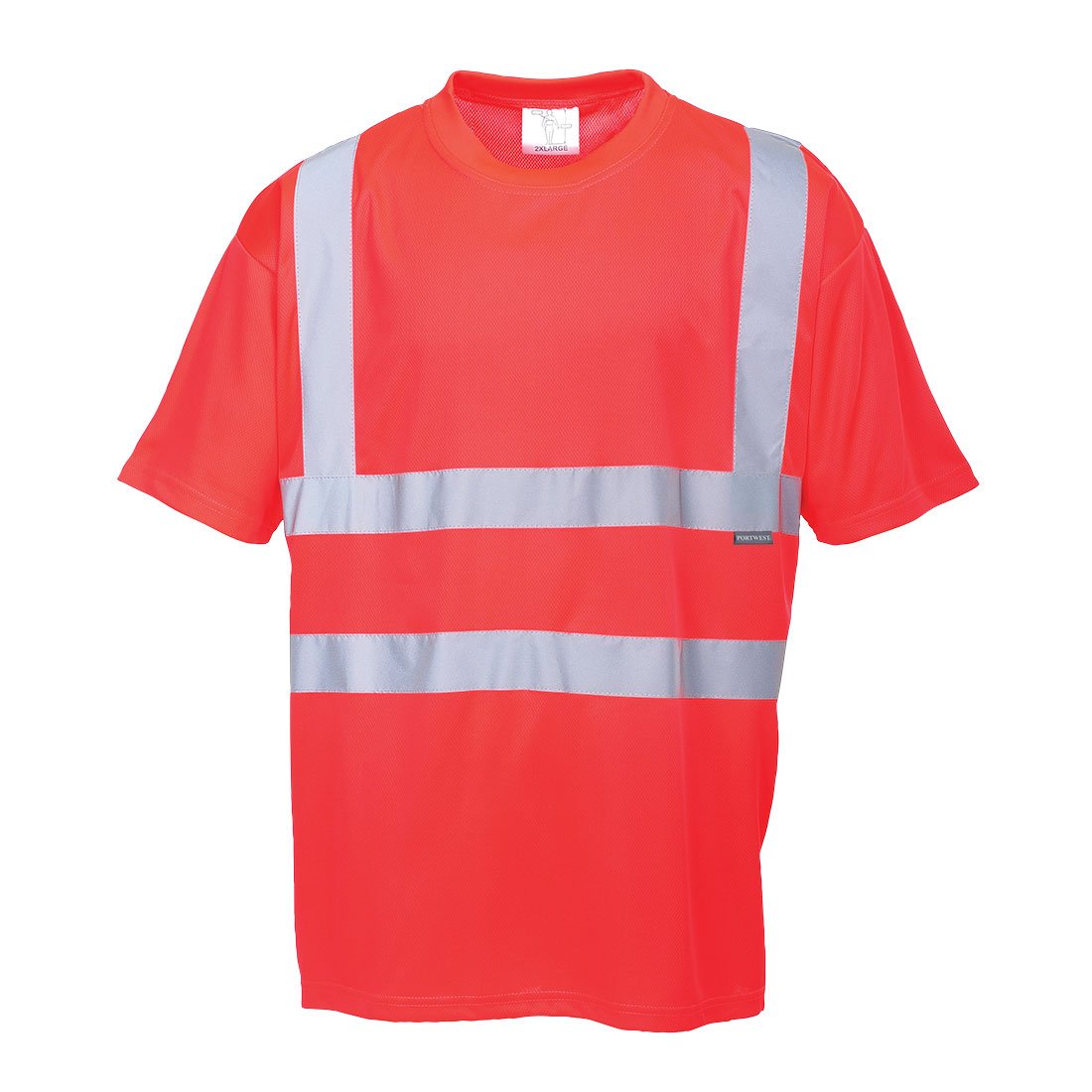 HI-VIS T-SHIRT S/S RED XXL