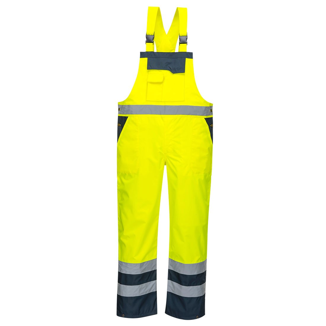 HIVIS BRTH RAIN BIB/BRACE YW/NY M