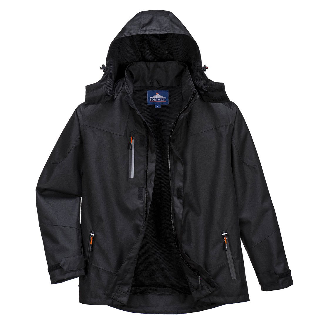 OUTCOACH RAIN JACKET BLACK L