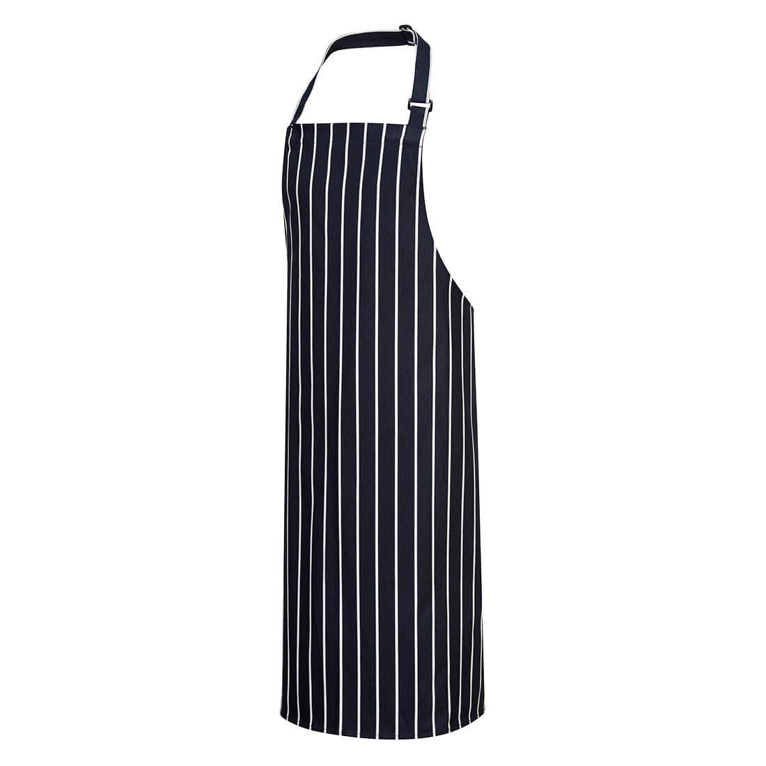 BUTCHERS APRON NAVY/WHITE PK12
