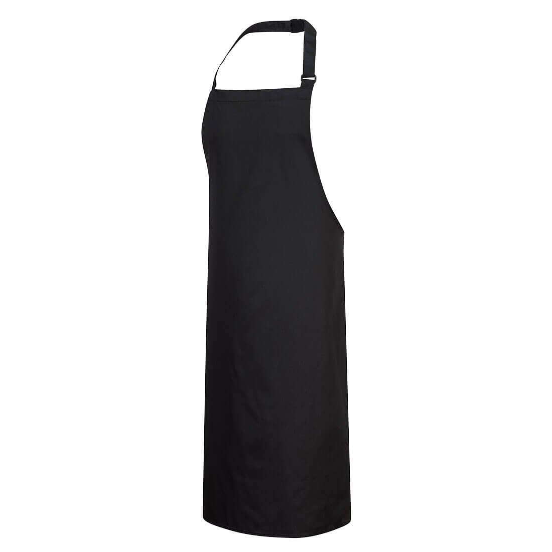 POLYCOTTON BIB APRON BLACK