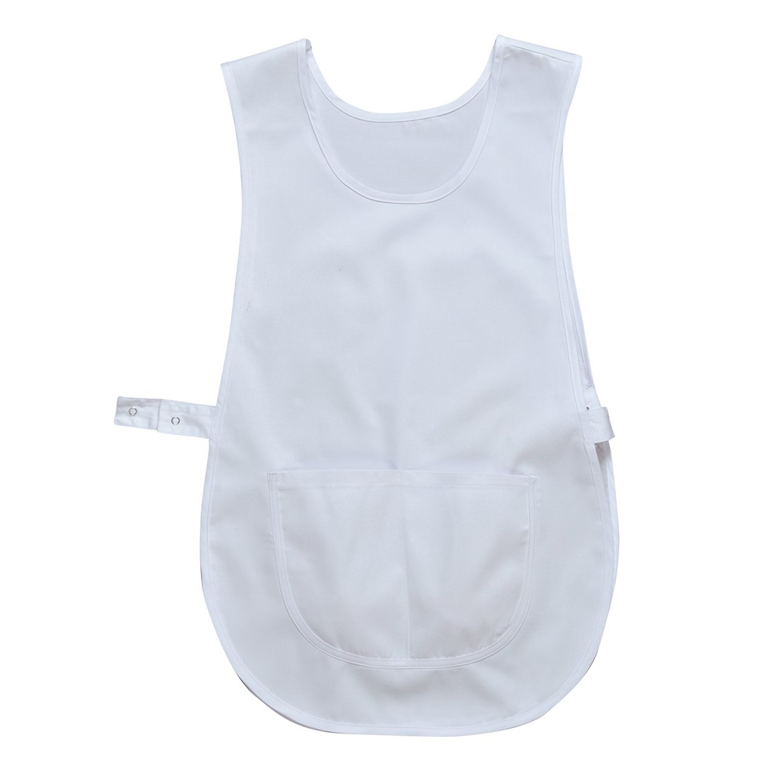 TABARD WITH POCKET WHITE S/M PK12