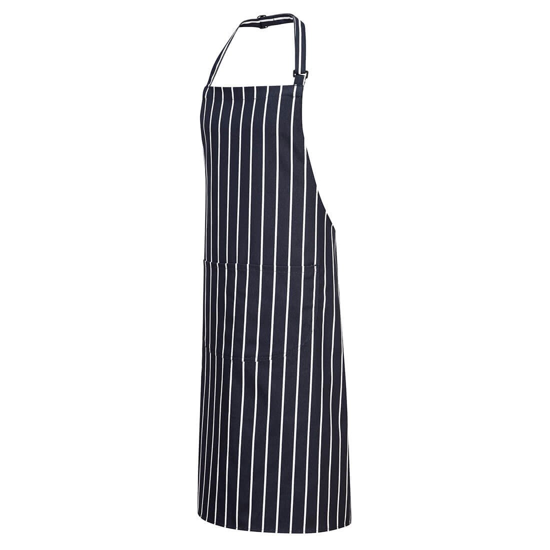 BUTCHERS APRON WITH POCKET NAVY PK12