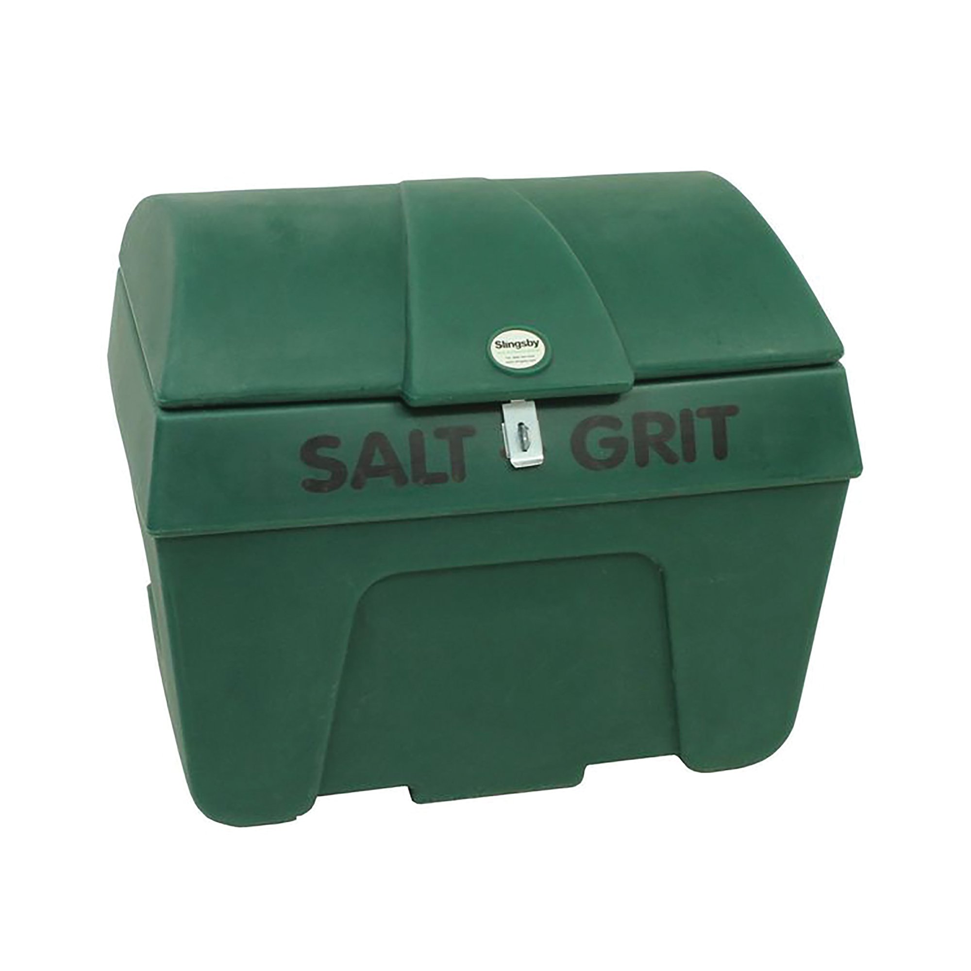 SALT/GRIT BIN + LOCKING LID GRN 200L