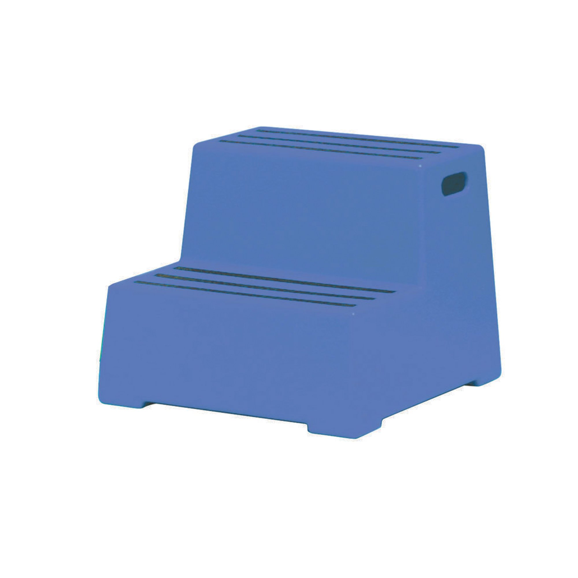 2 TREAD BLUE PLASTIC SAFETY STEP