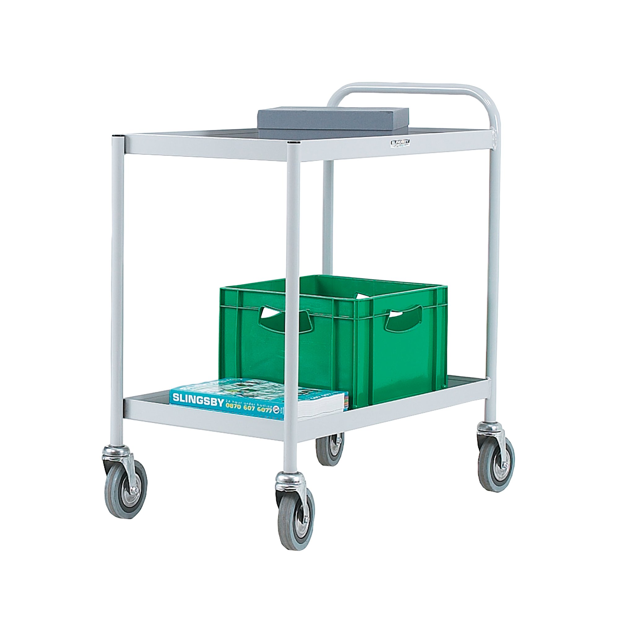 2 SHELF GENERAL TROLLEY GREY 331490