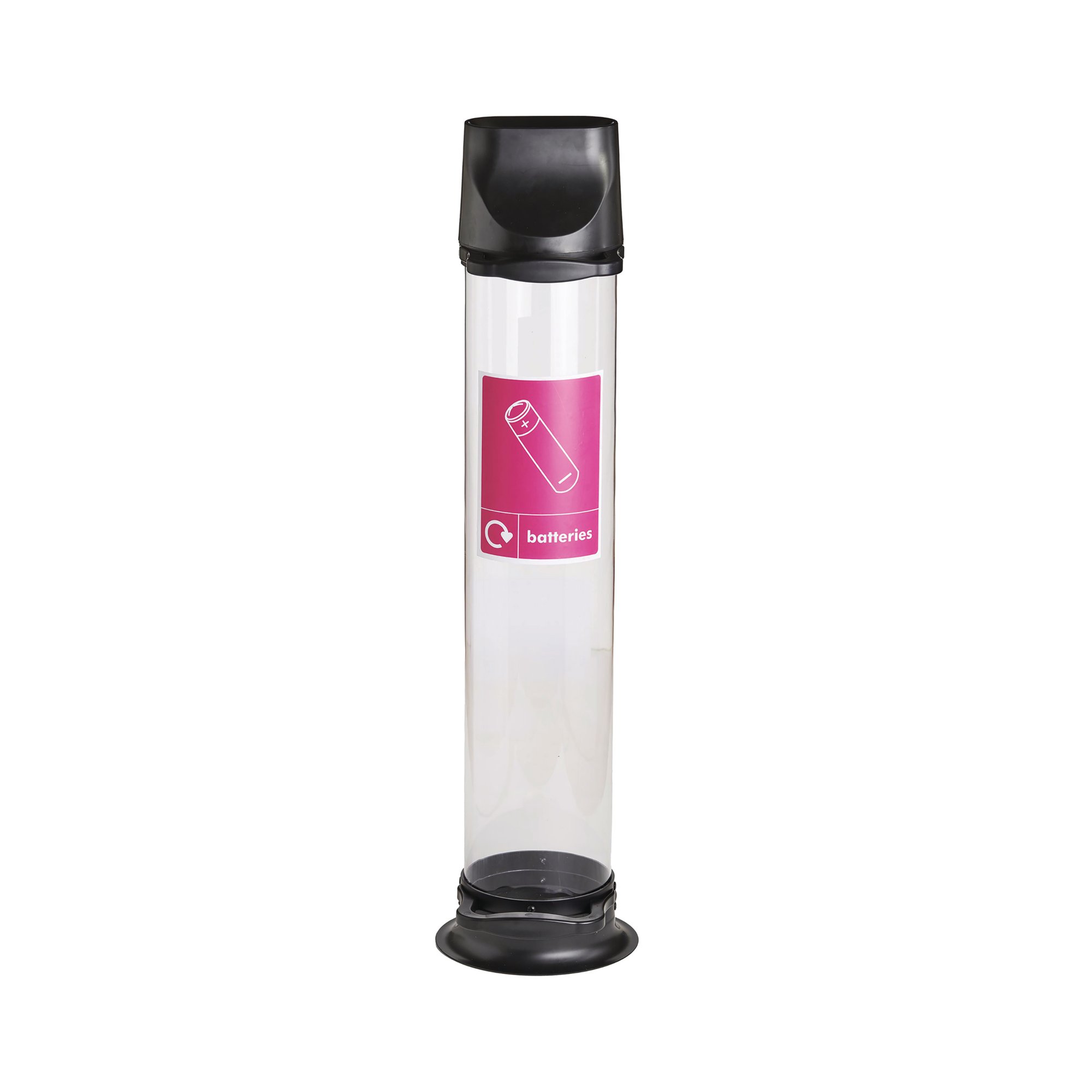 BATTERY RECYCLING BIN 15L BLACK