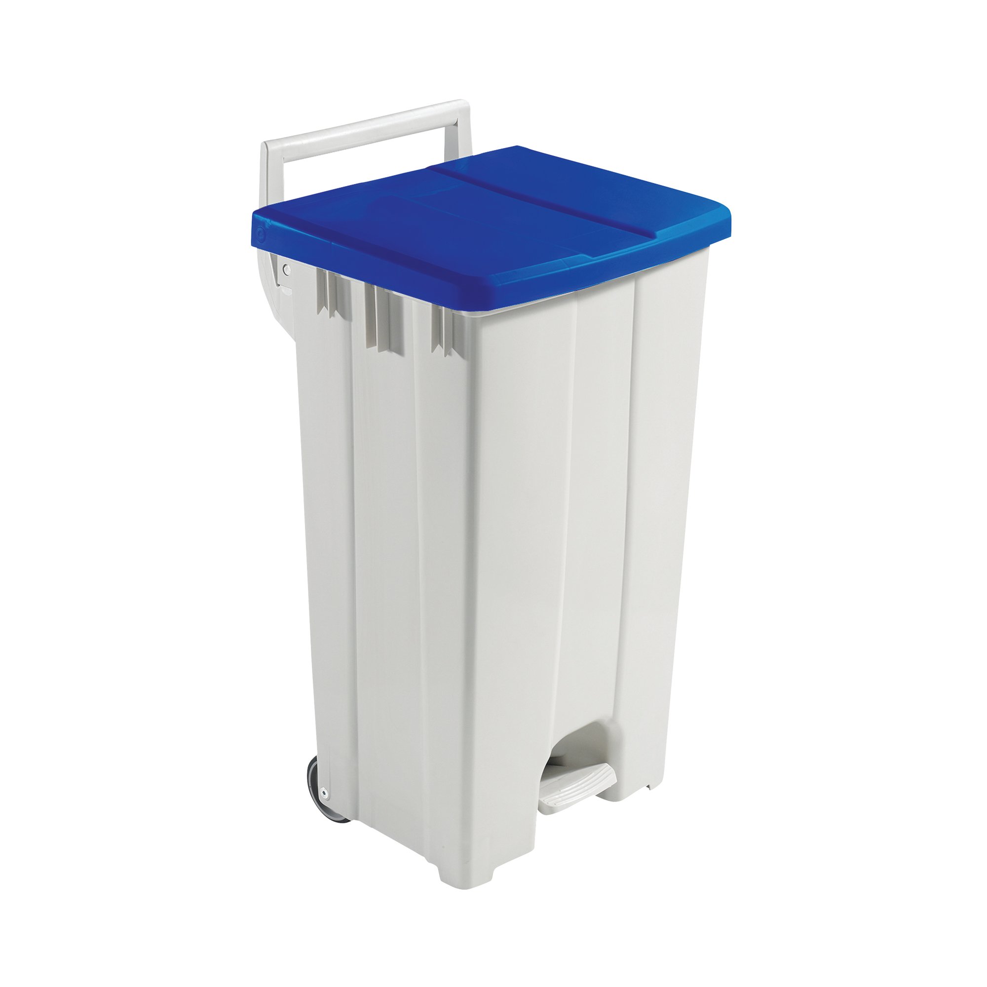 90L MOBILE PEDAL BIN LID BLU 357003