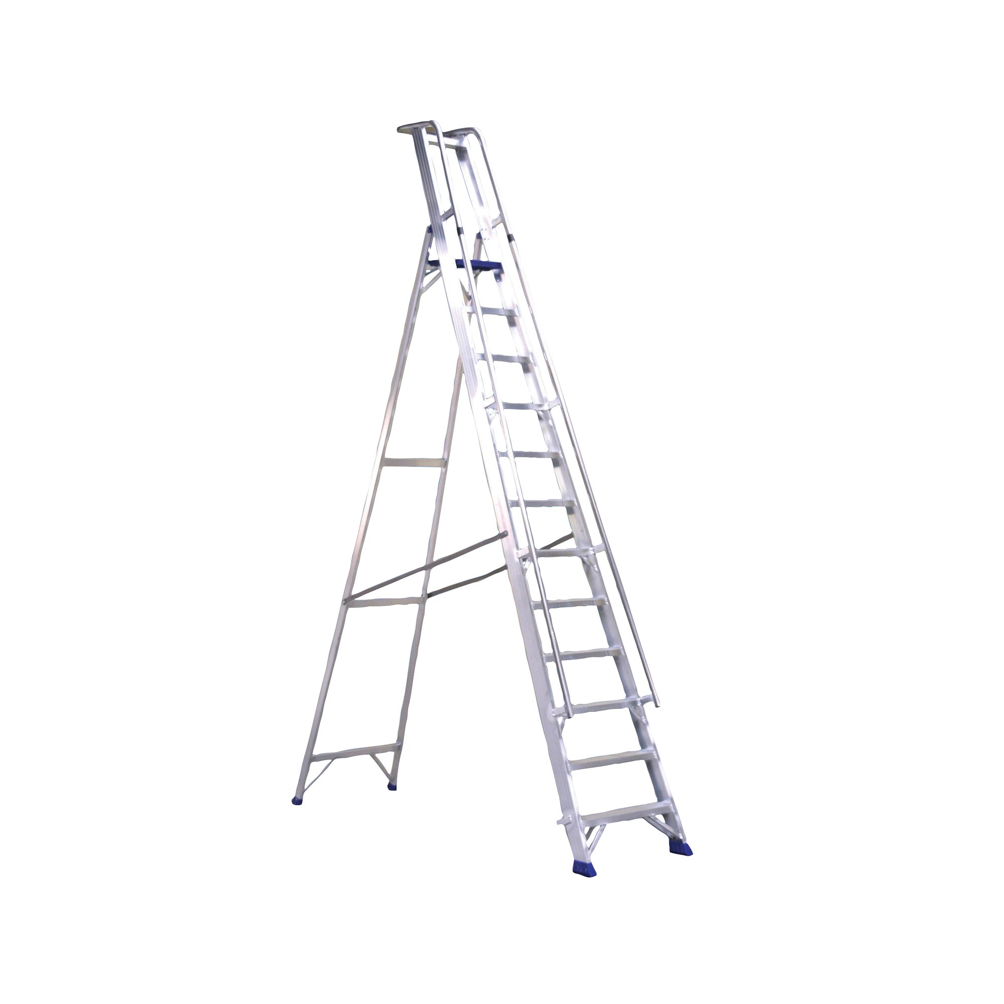 ALUMINIUM 10 STEP LADDER/PLATFORM