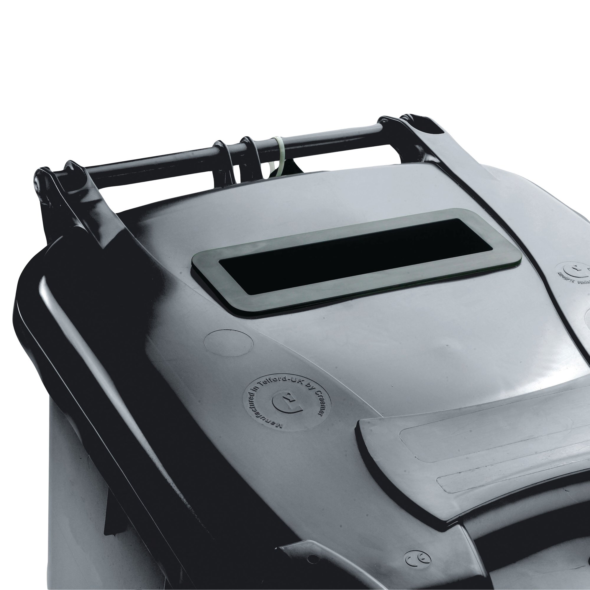 120L LOCKED GREY WHEELIE BIN 377879