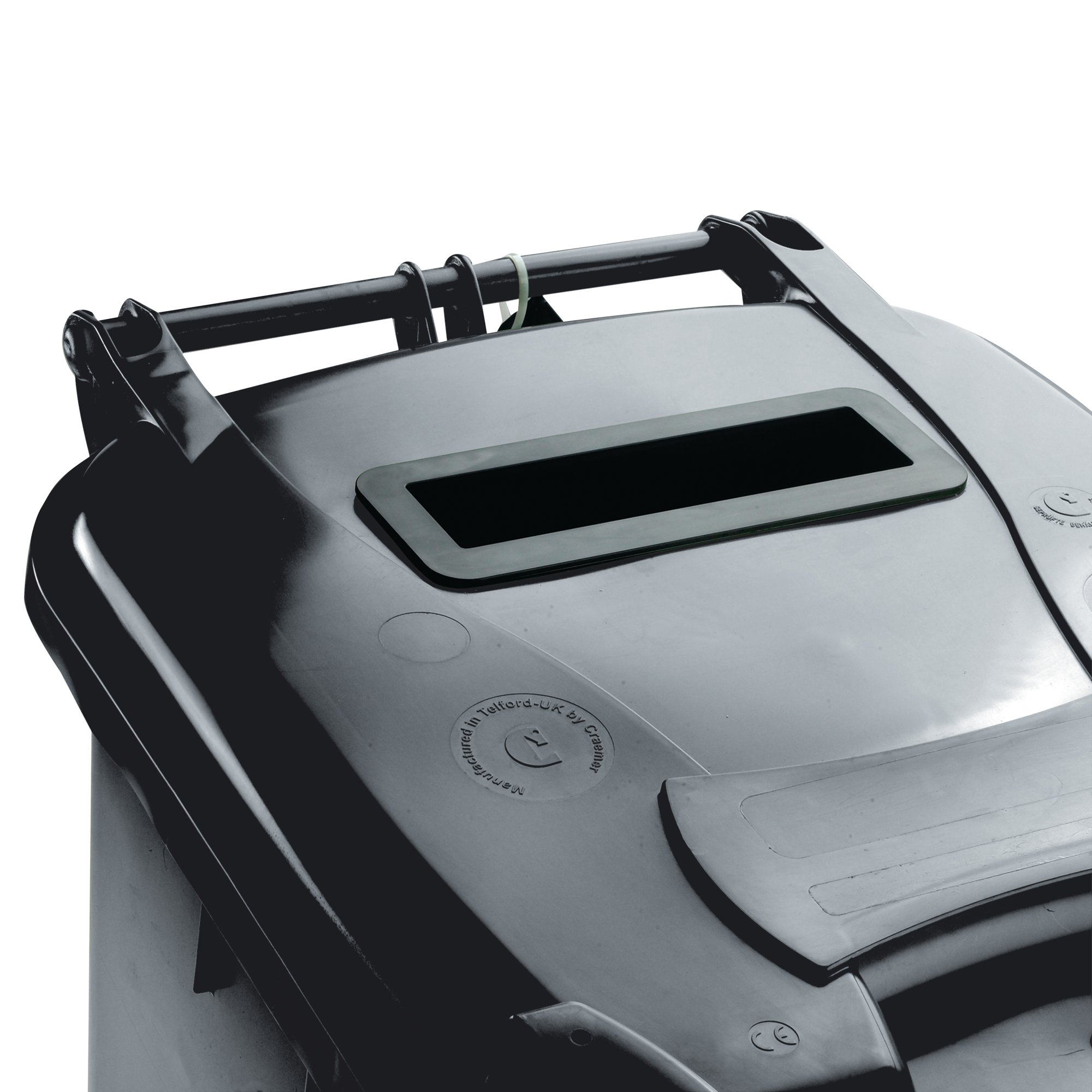 140L LOCKED GREY WHEELIE BIN 377880