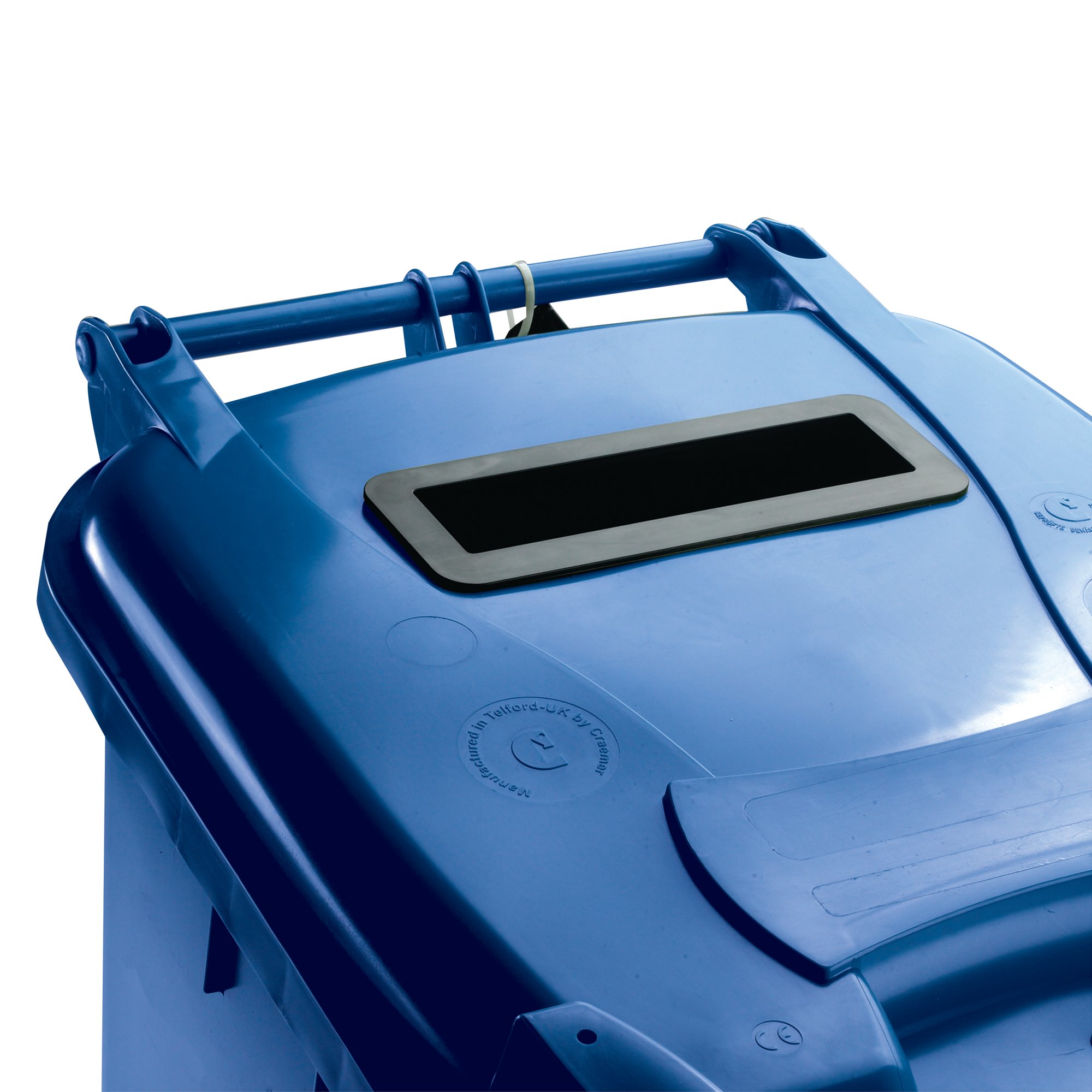 140L LOCKED BLUE WHEELIE BIN 377891