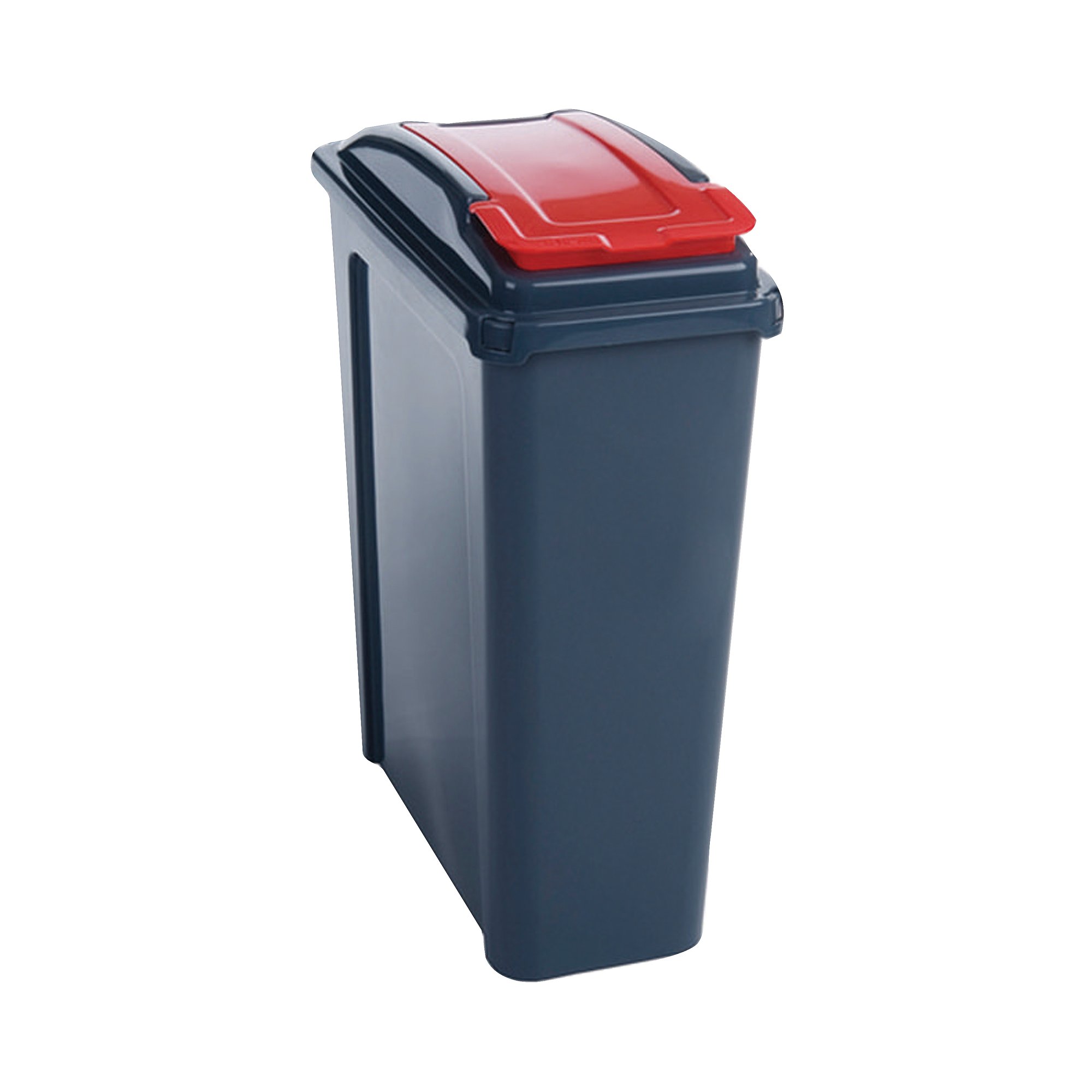 VFM RECYCLING BIN 25L RED LID 384285