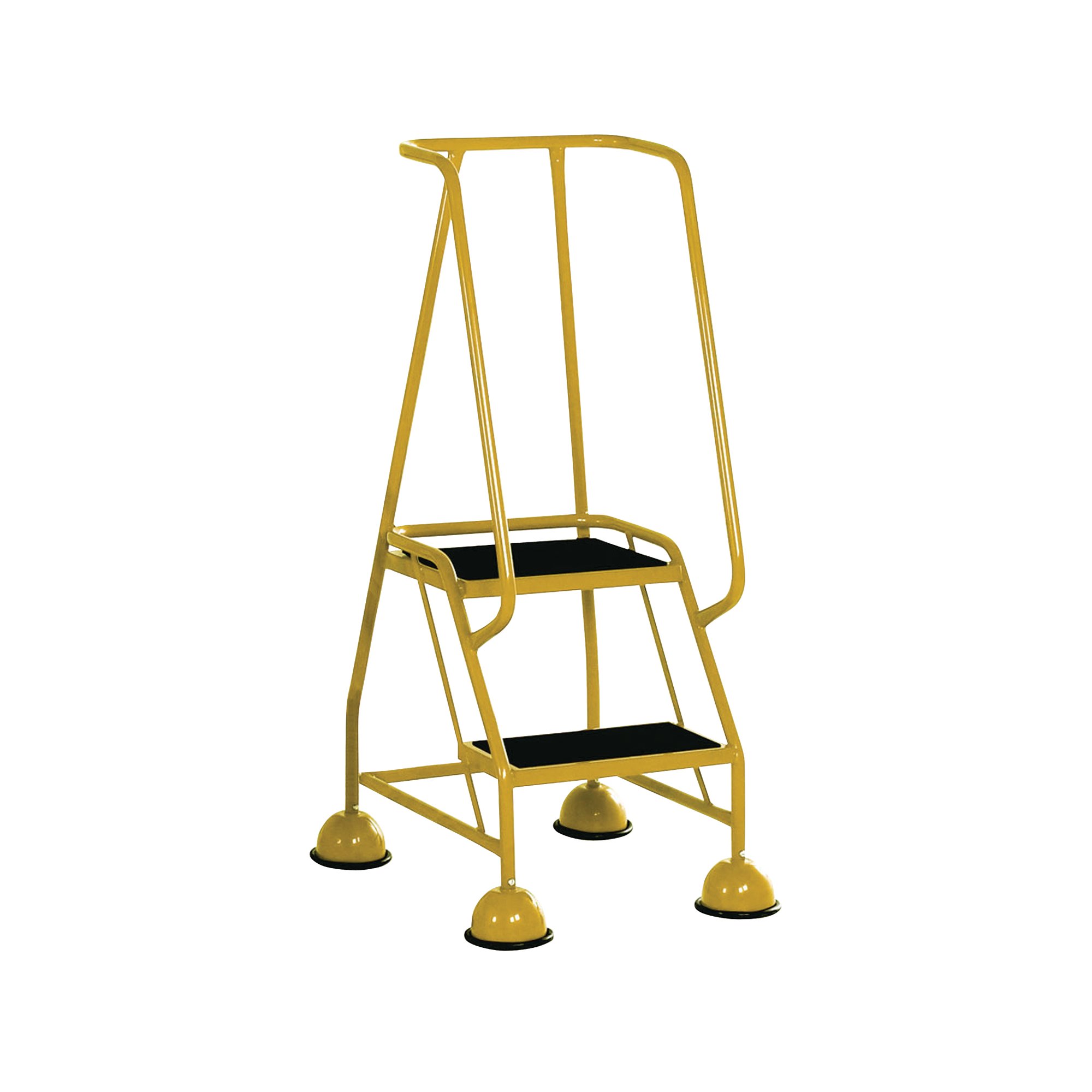 YELLOW 2 TREAD TUBULAR STEEL STEP