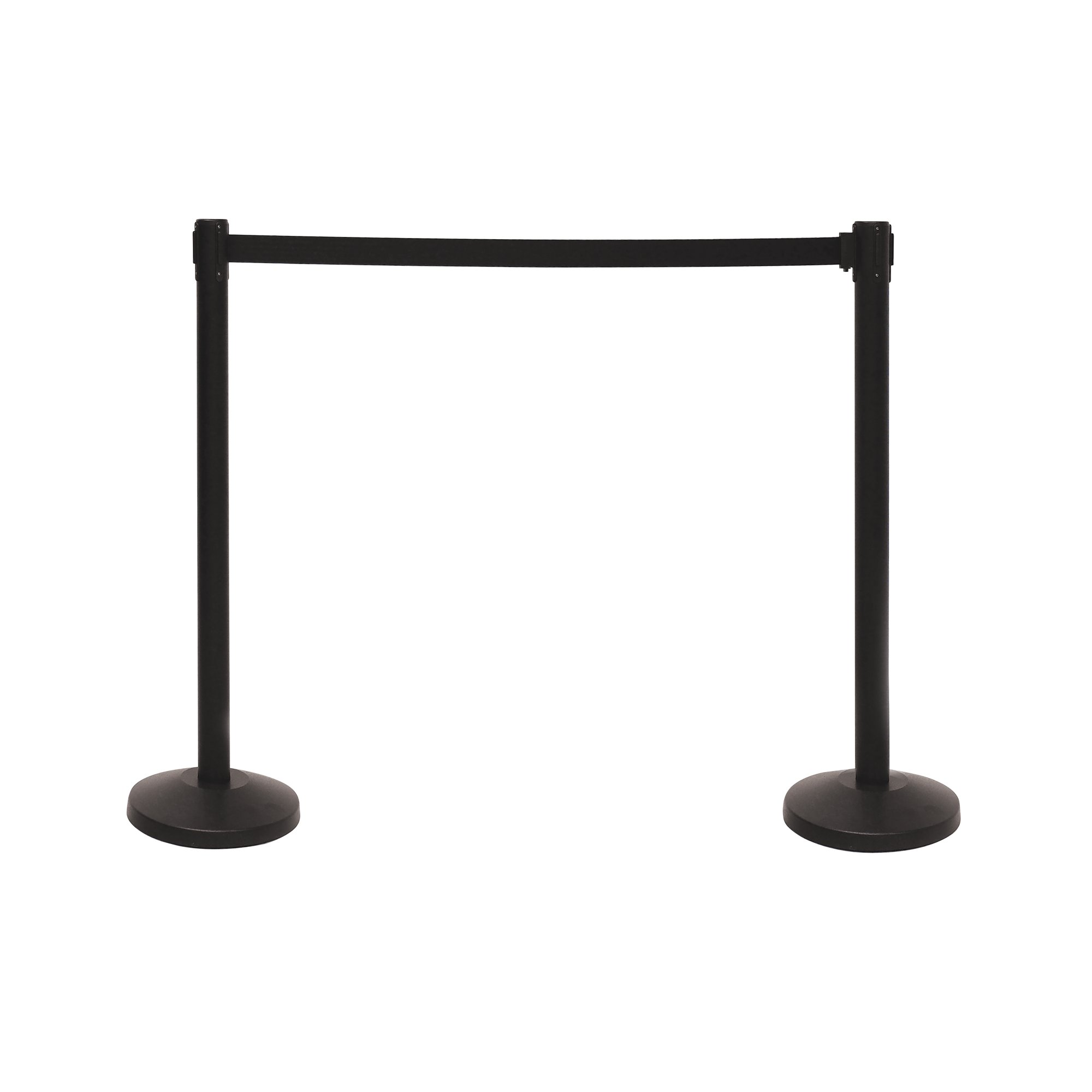 VFM BARRIERS WITH 3.4M BELT BLK PK2