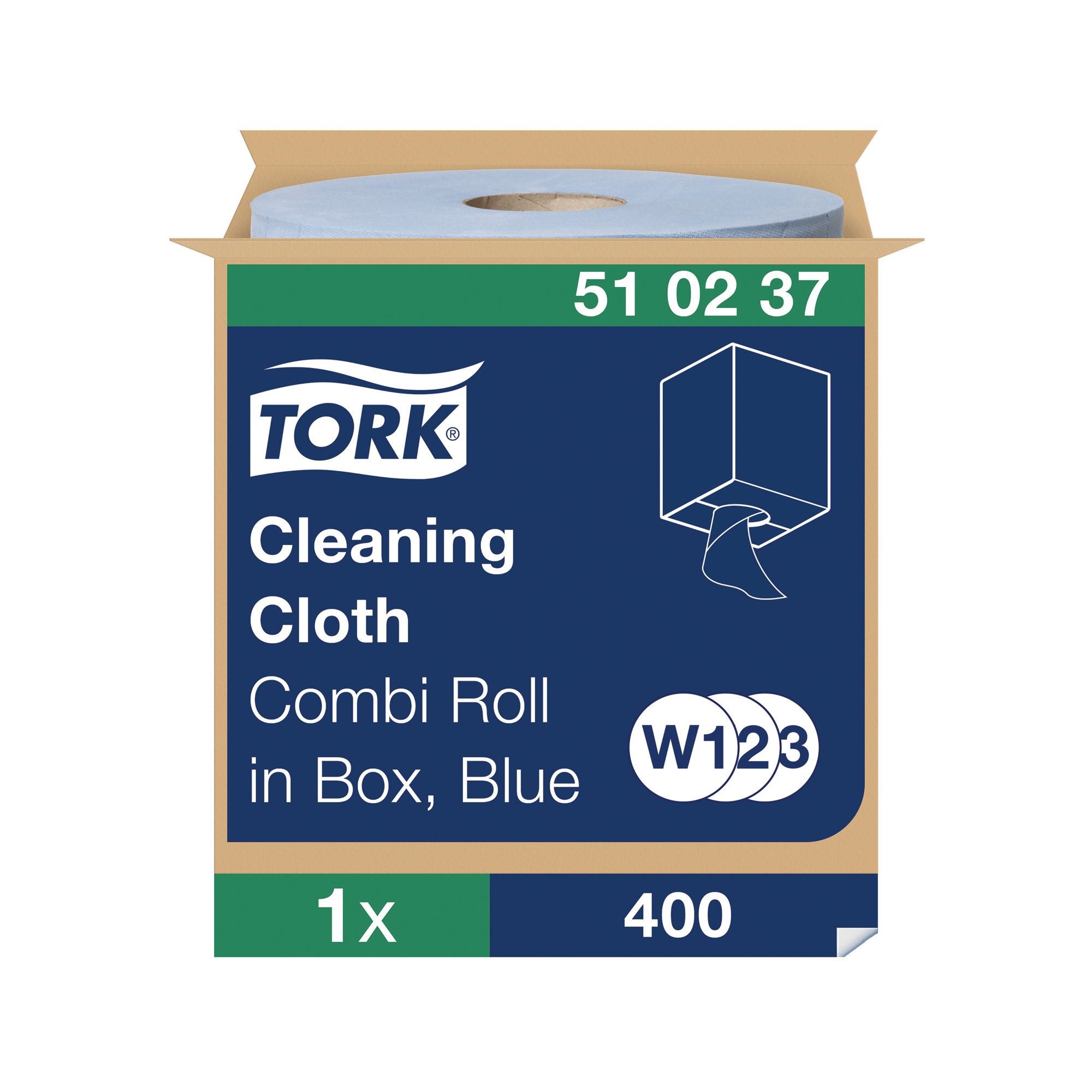TORK CLOTH COMBI ROLL BLU 152M