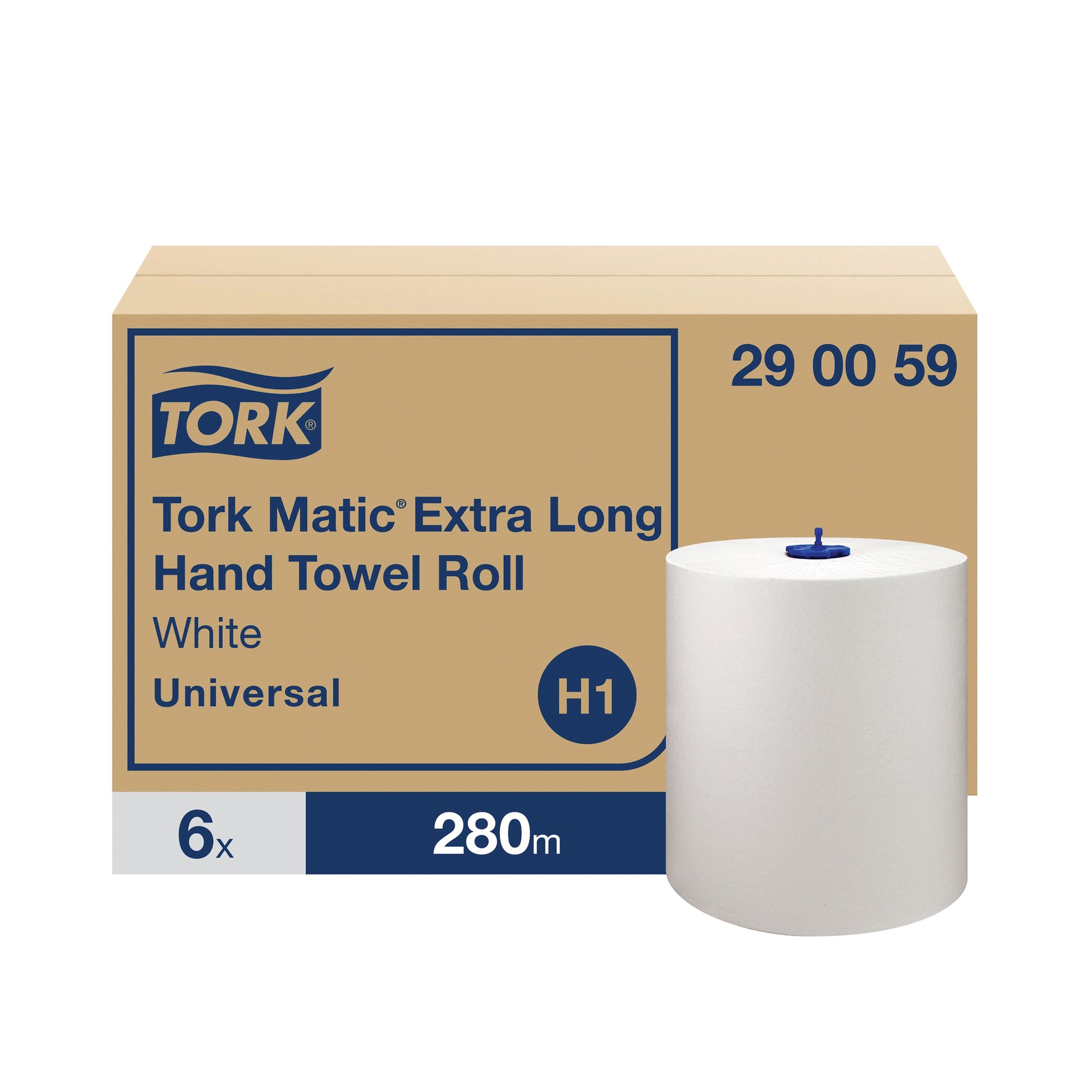 TORK MATIC XL TOWEL ROLL 280M WH PK6