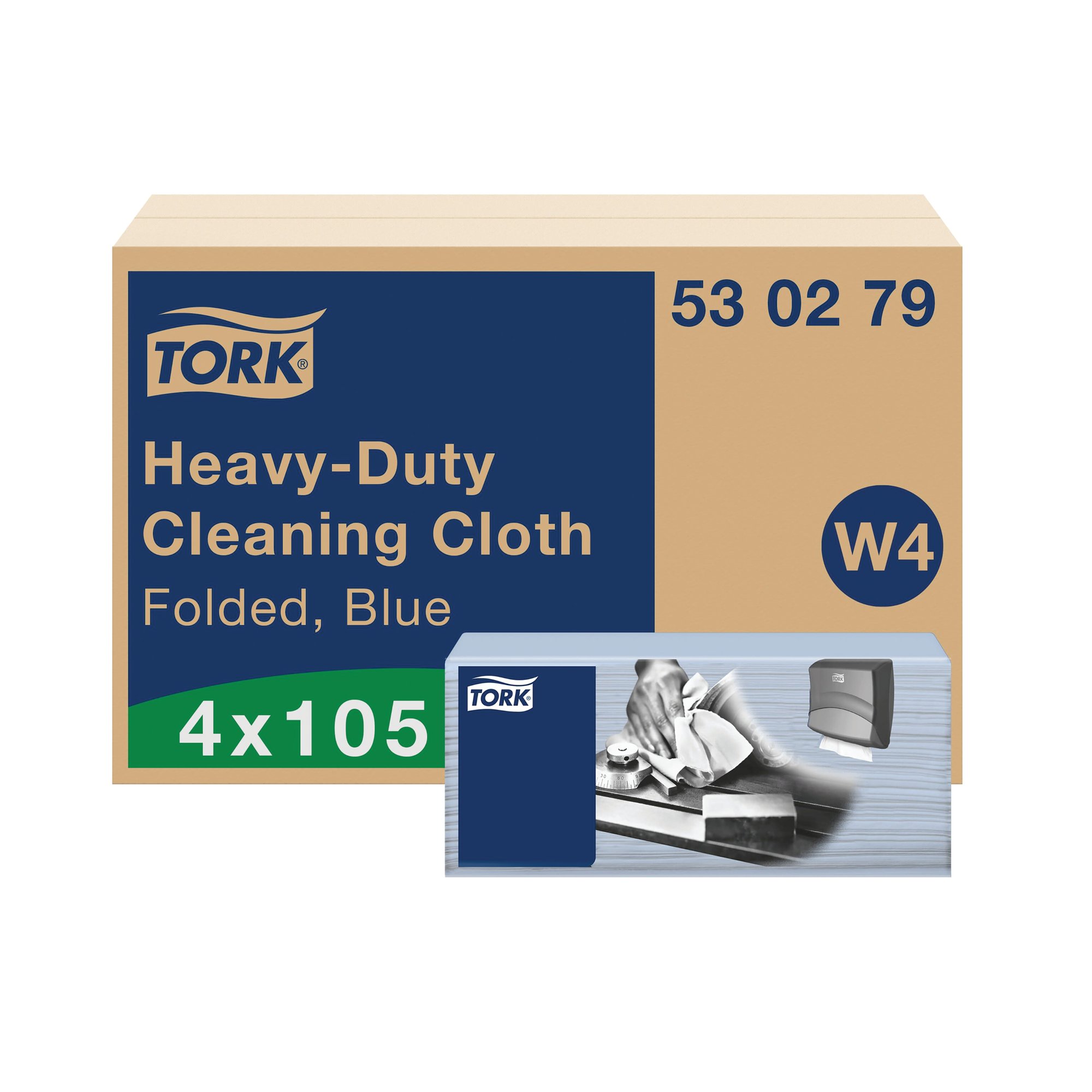 TORK HD CLEANING CLOTH BLU 105SH PK4