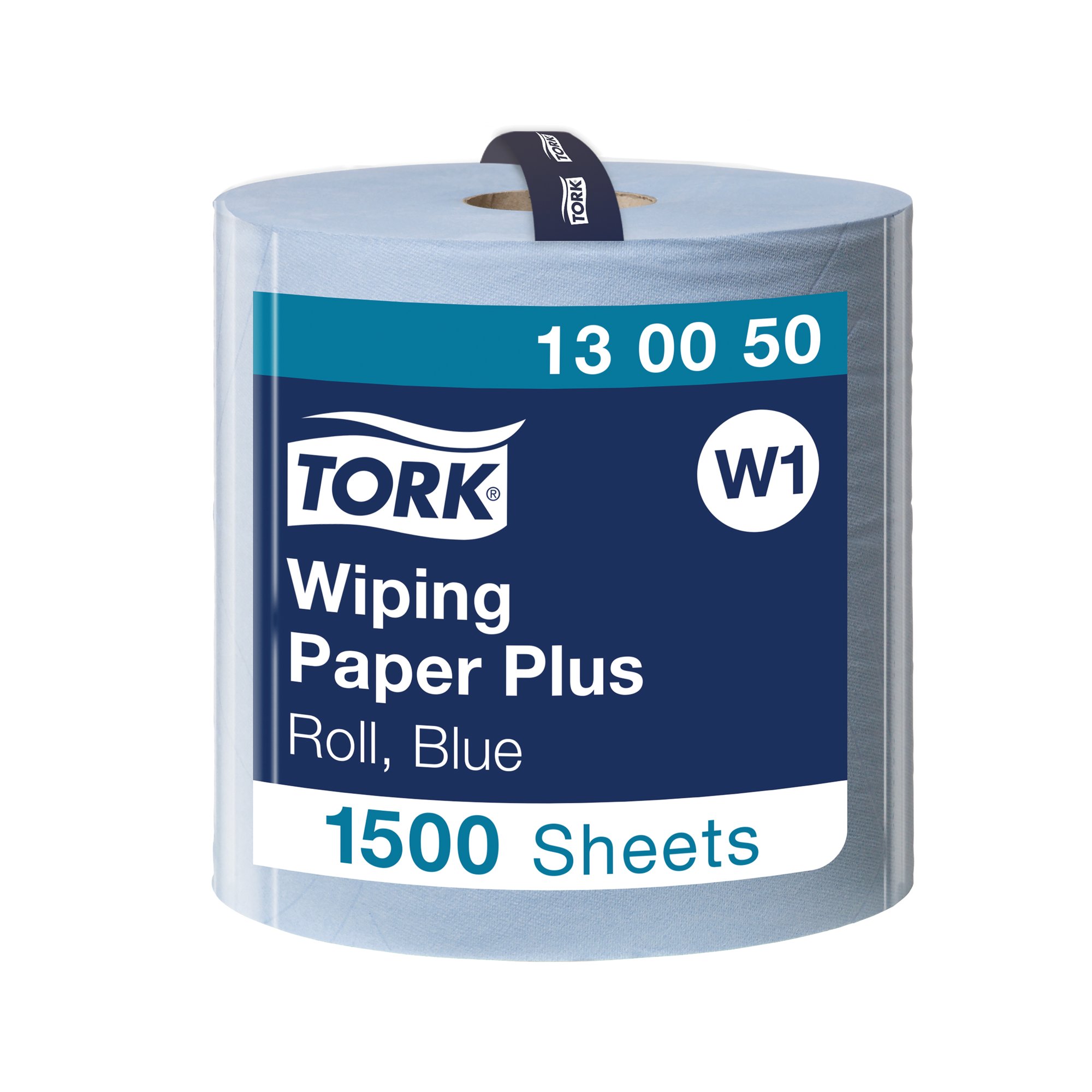TORK W1 WIPING PAPER PLUS 2-PLY BLUE