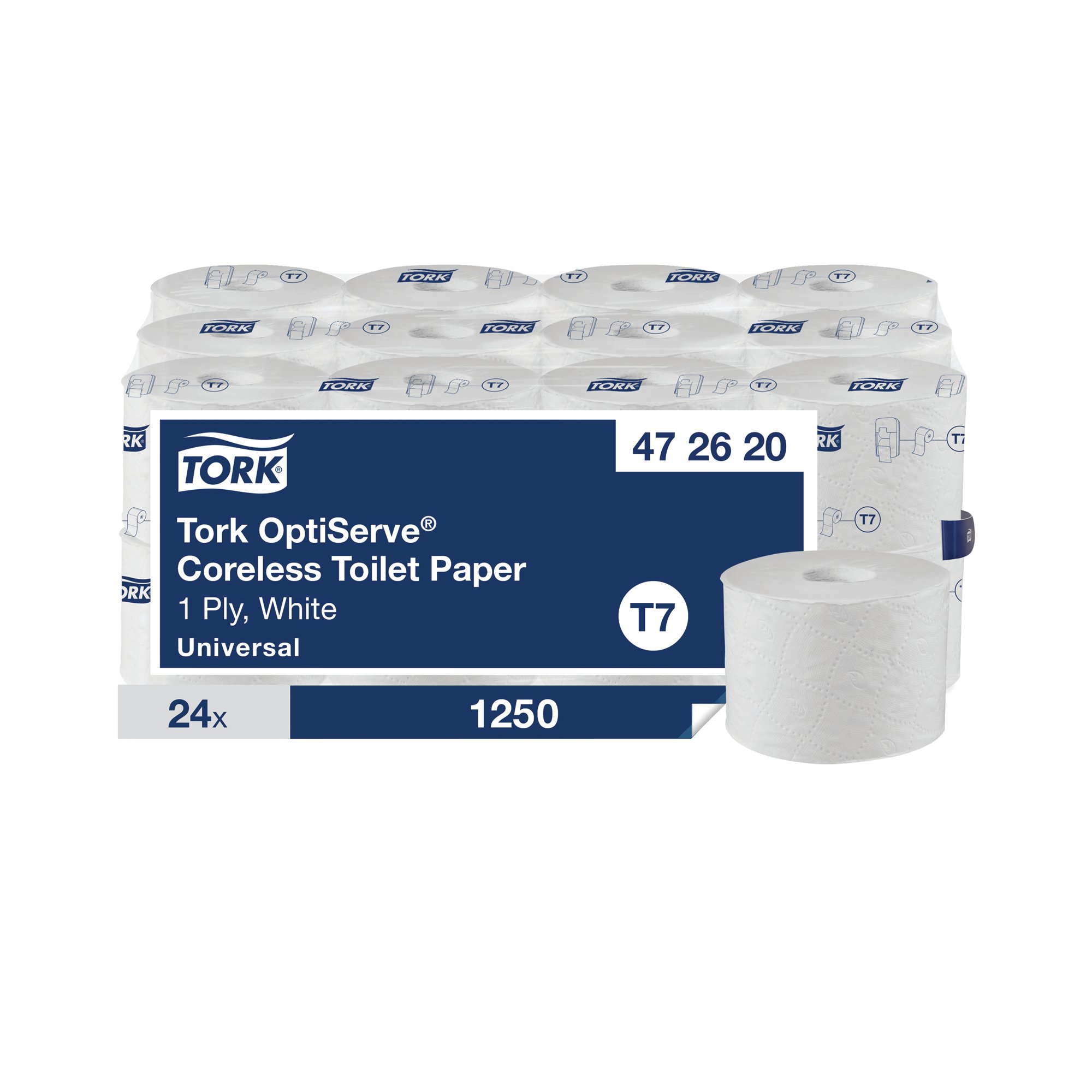 OPTISERVE CORELESS TOILET PAPER PK24
