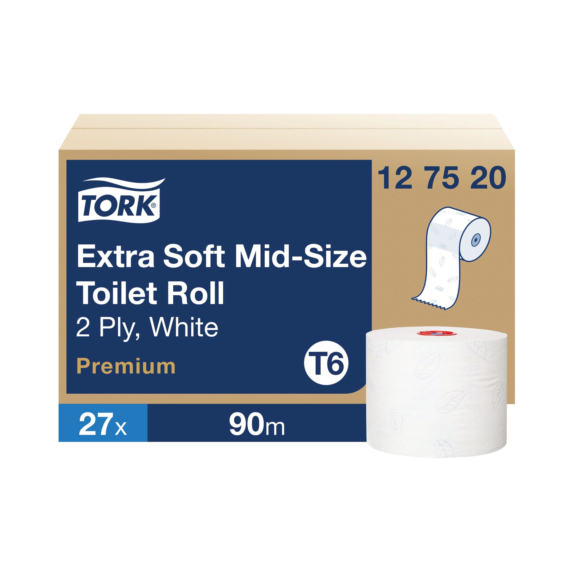 TORK SOFT MID SIZE TOILET RLL 127520