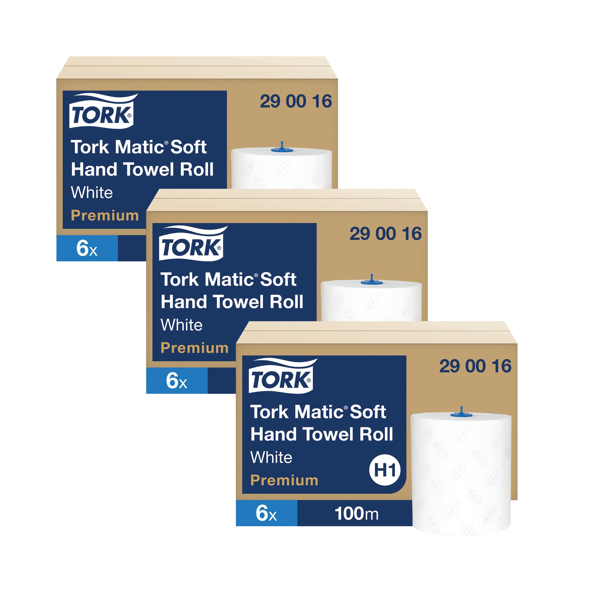 TORK M HND TWL 100M WHT PK6 3FOR2