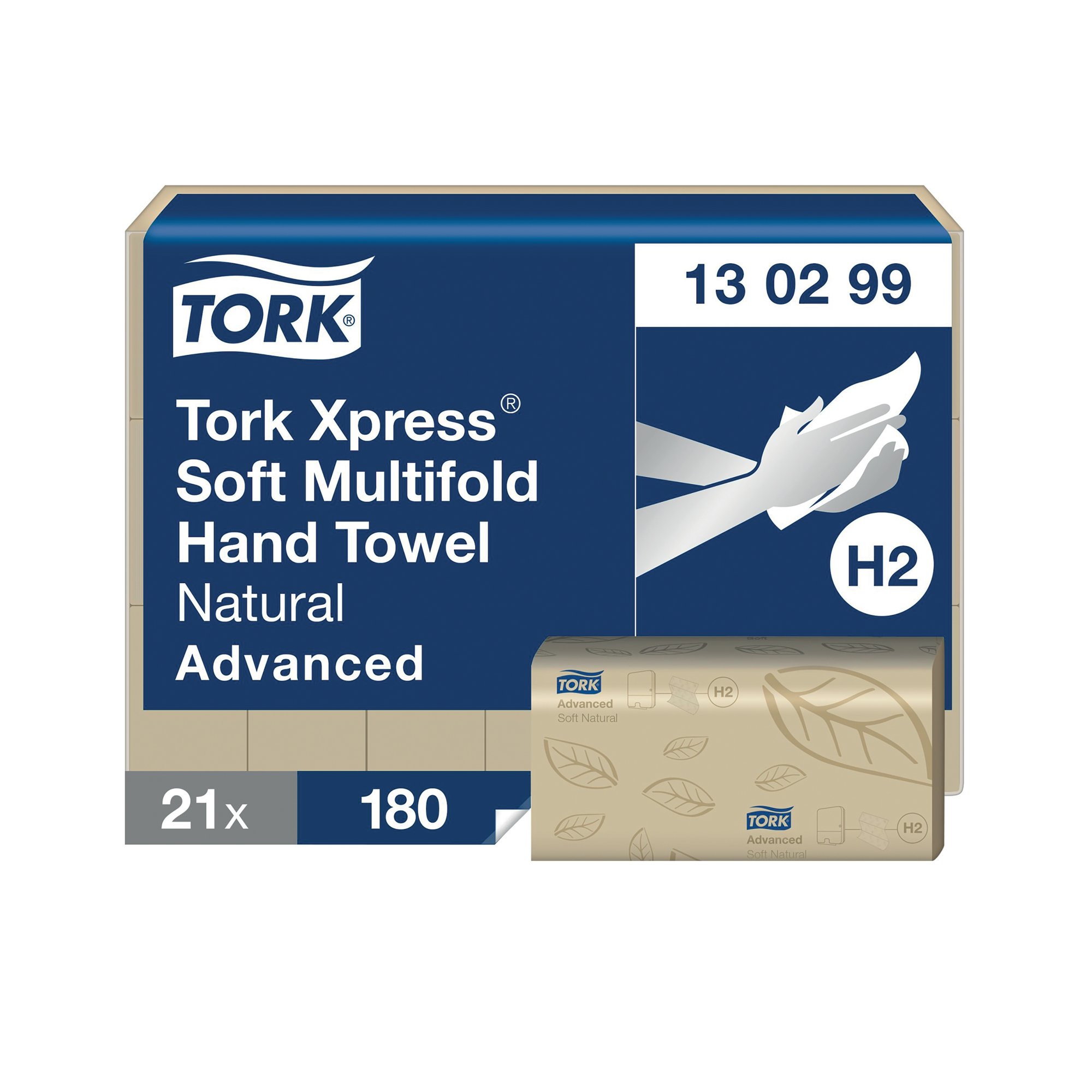 TORK XPRESS SFT 2PLY HD TWL NAT PK21