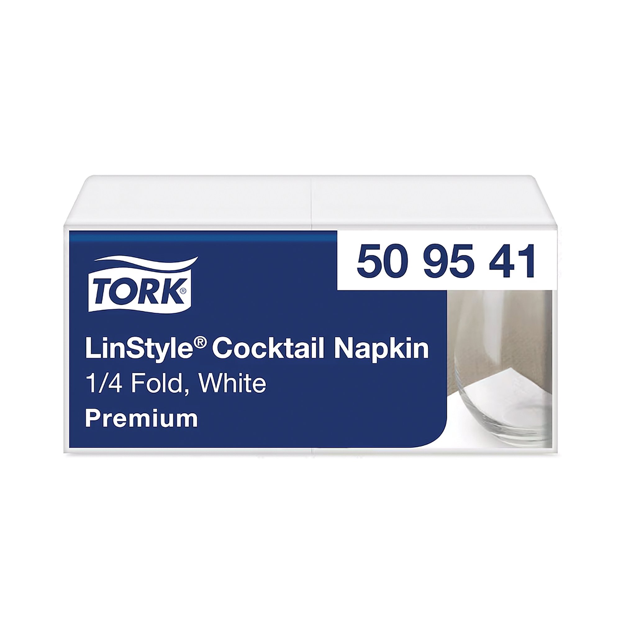 TORK LINSTYLE CCKTL NAPKIN WHT PK100
