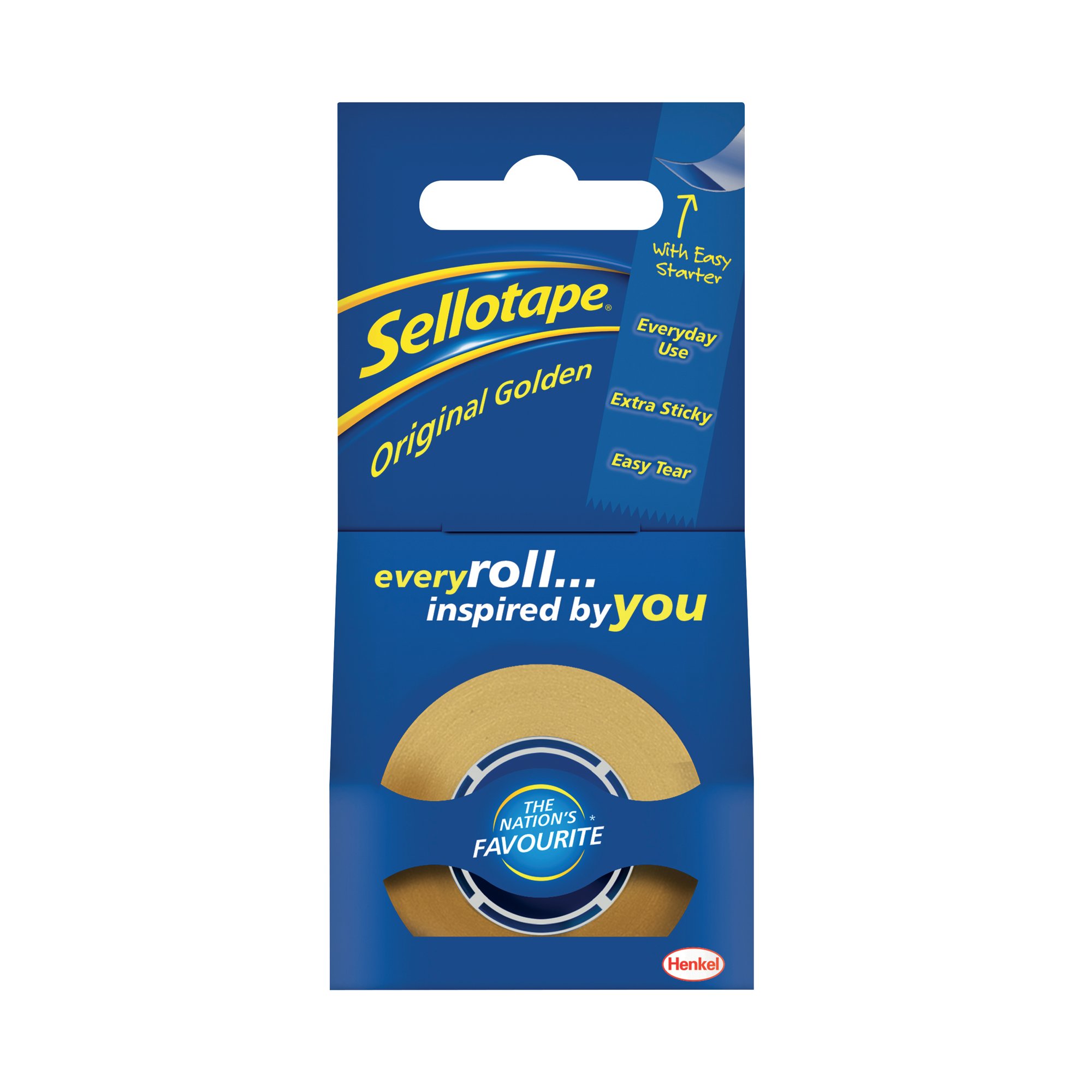 SELLOTAPE GOLDEN 18MM/25M TAPE PK8