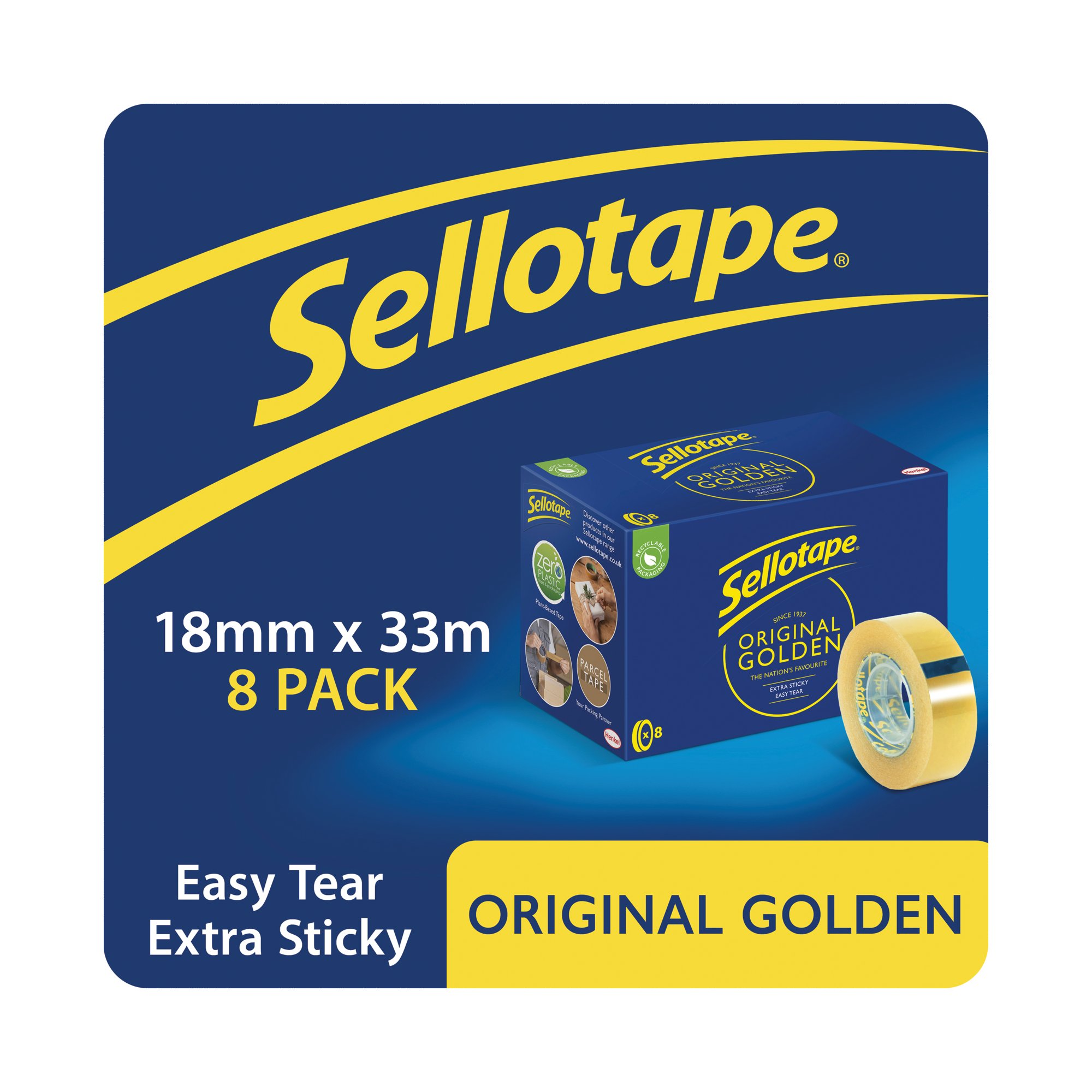 SELLOTAPE GOLDEN TAPE 18MMX33MM
