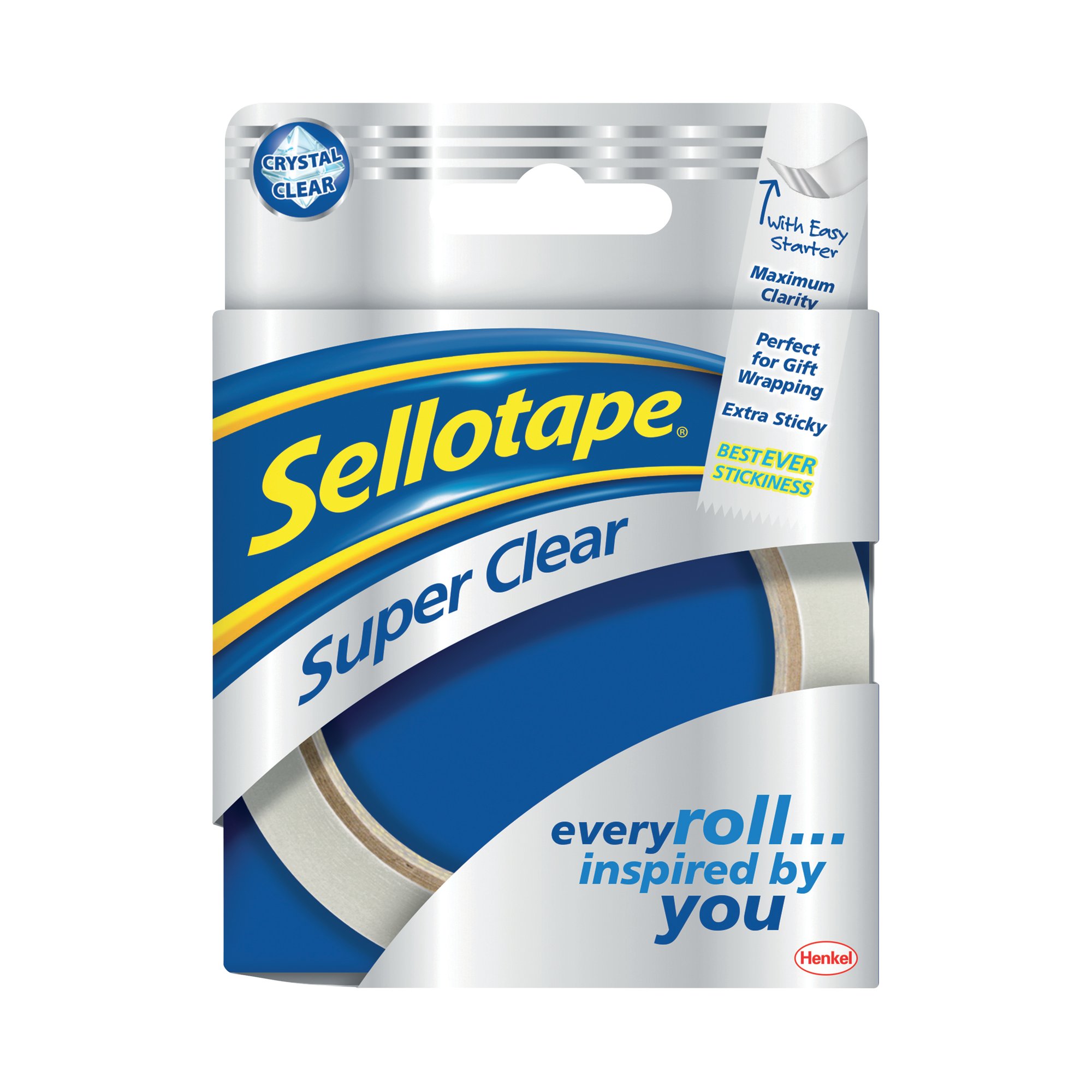 SELLOTPE 24MMX50M SUPER CLR TPE PK6