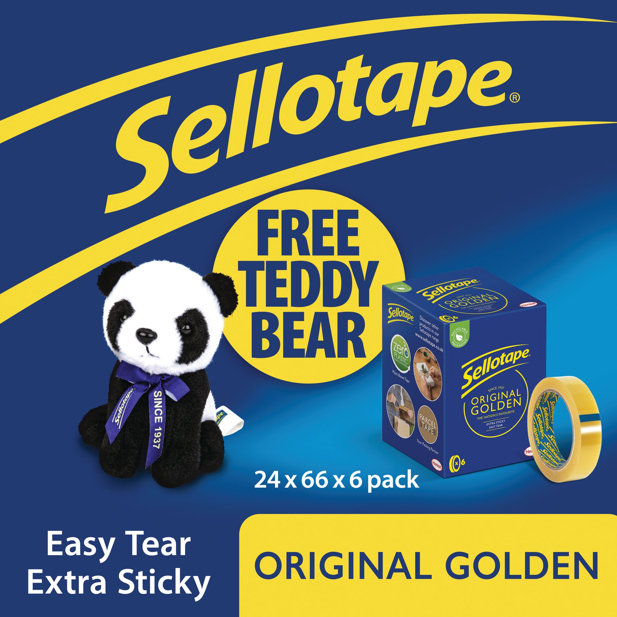 SELLOTAPE GOLDEN TAPE 24MMX66M