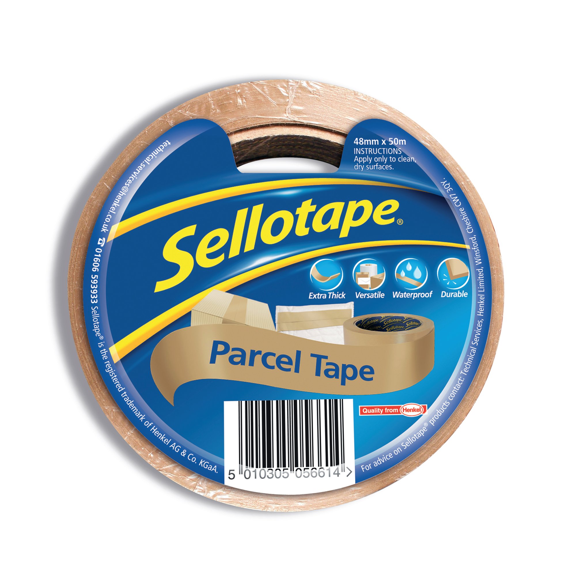 SELLOTAPE PARCEL TAPE BROWN PACK 8