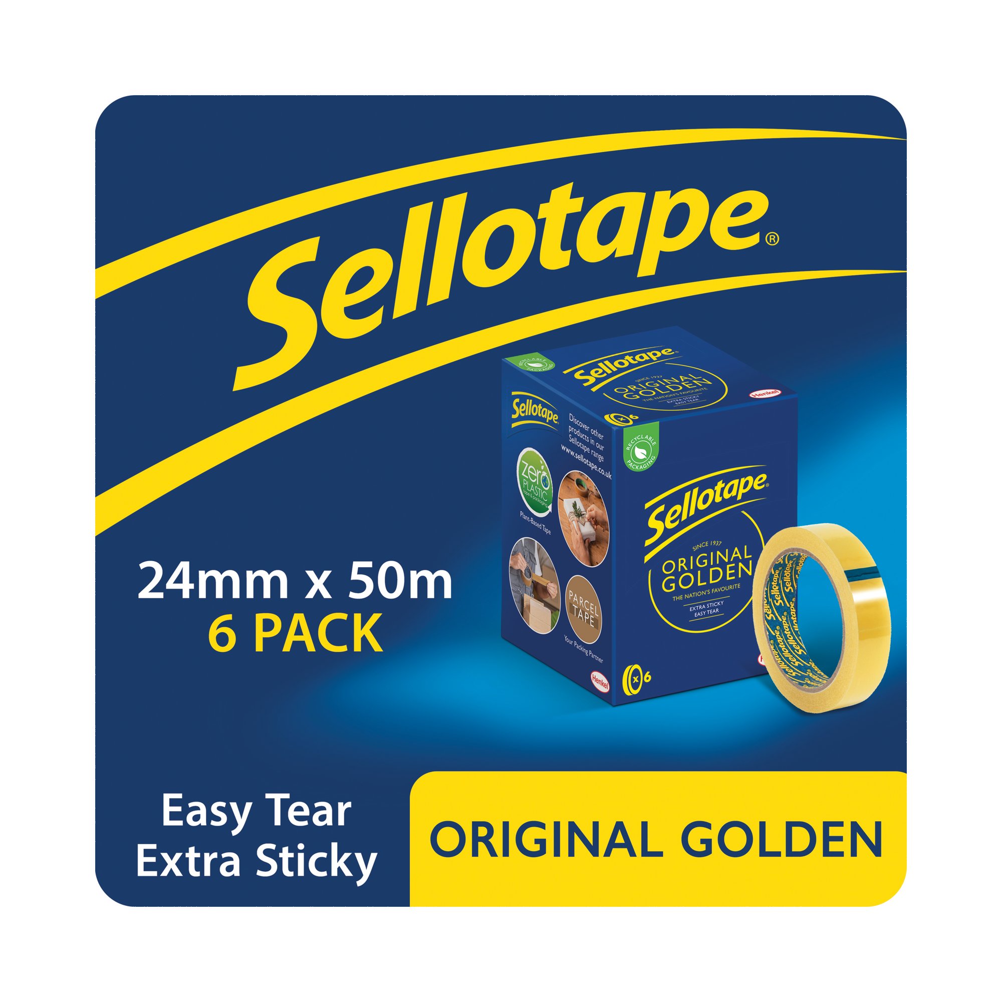 SELLOTAPE ORIG TAPE 24MMX50M PK6
