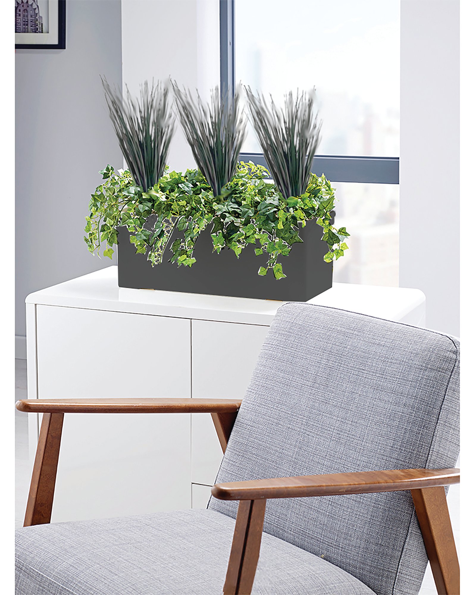 IVY/SAVANNAH GRASS WHITE TROUGH