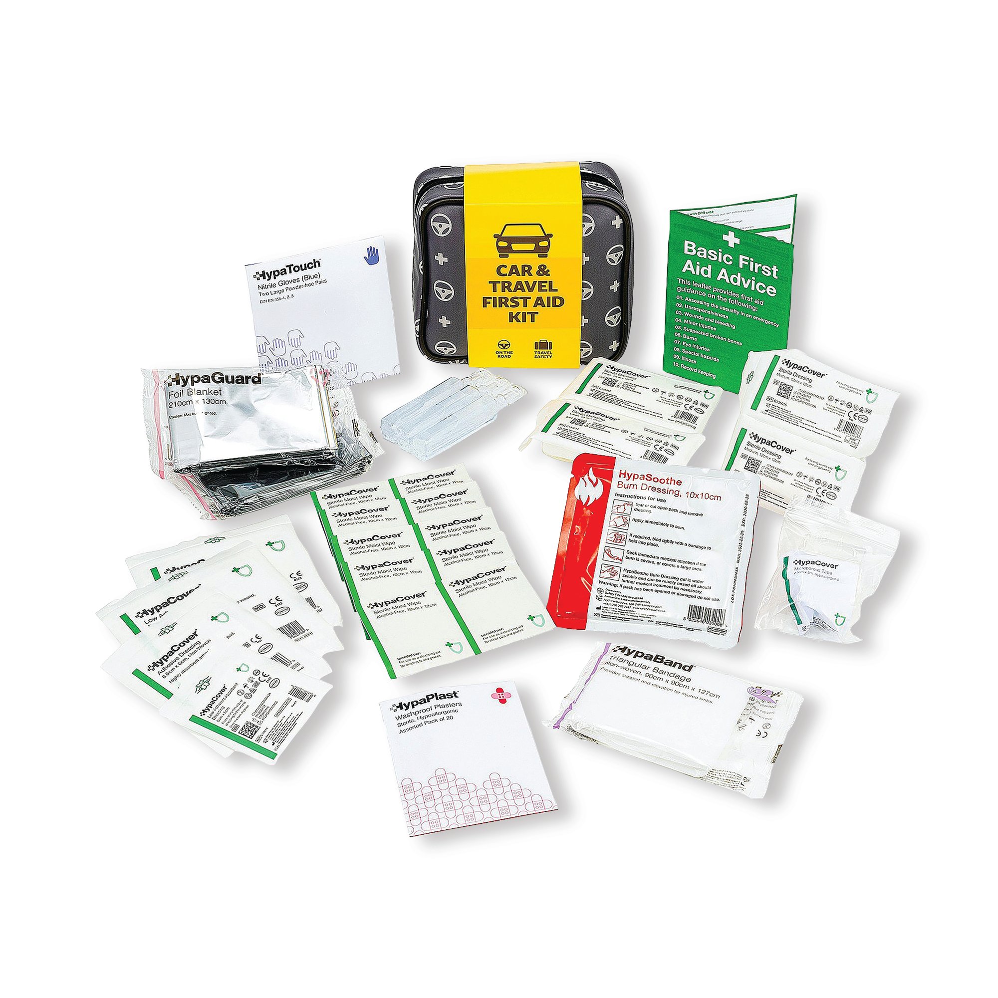 CAR AND TRAVEL FIRST AID KIT GREY