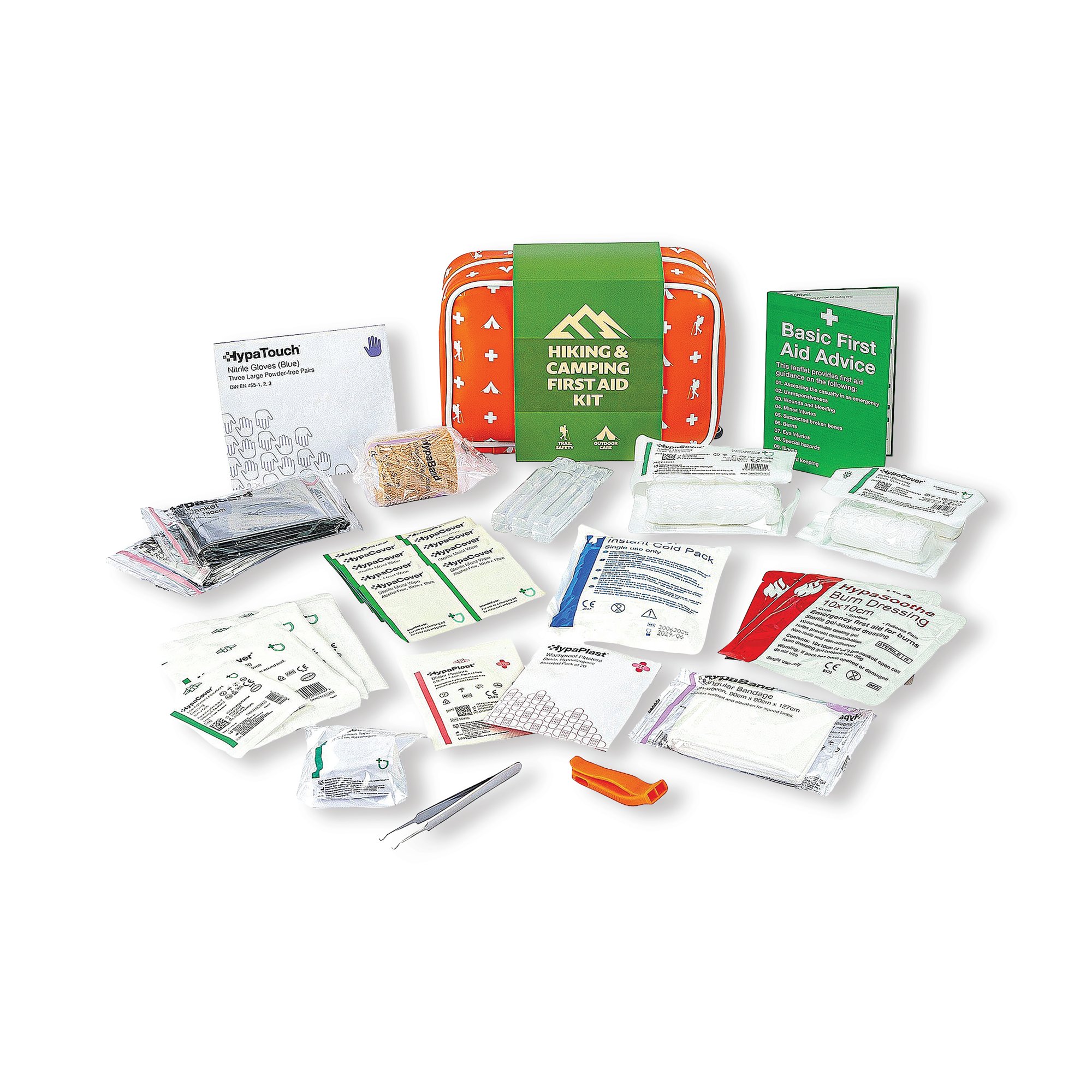 HIKING/CAMPING FIRST AID KIT ORANGE