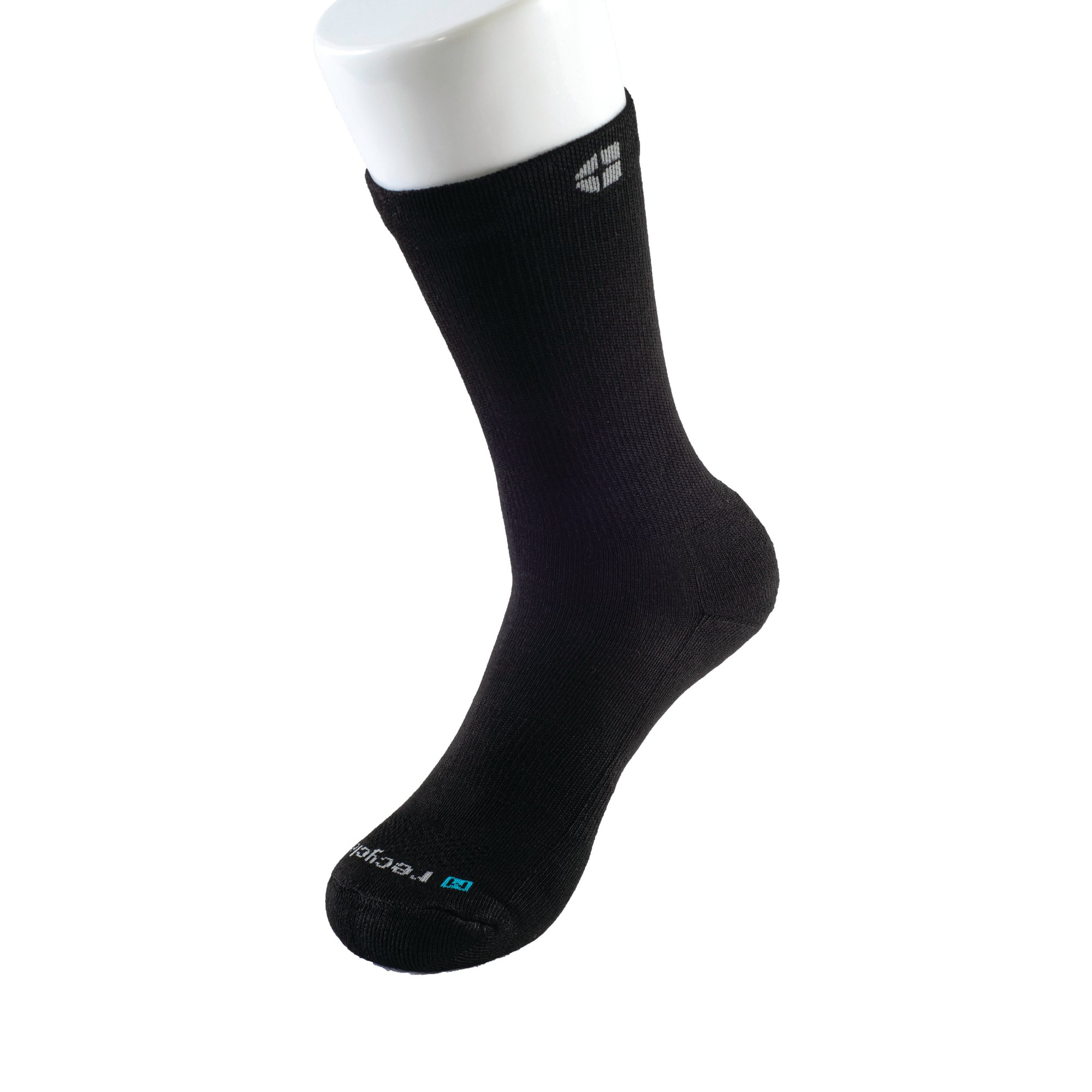 CREW SOCK RECYCLED BLACK SMALL