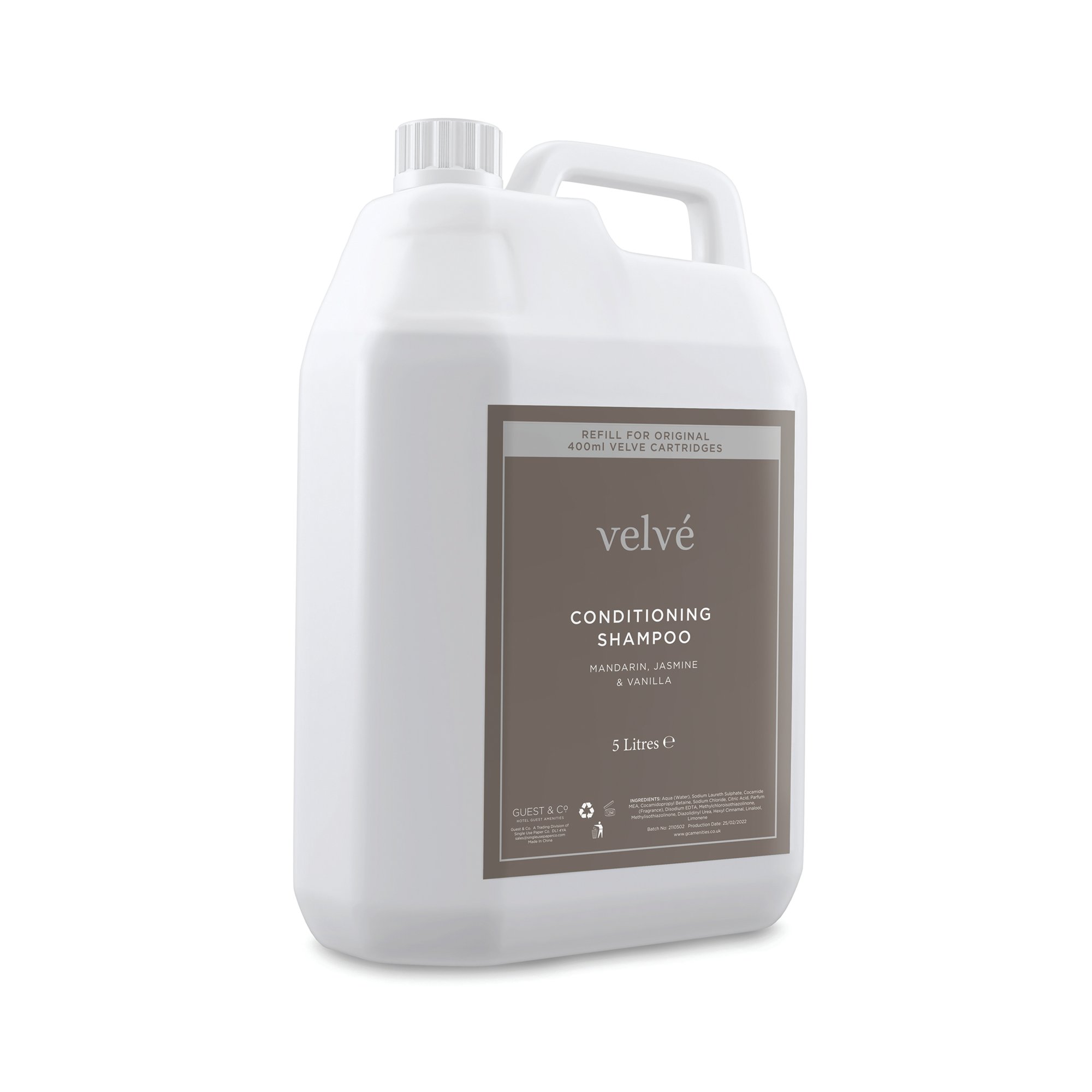 REFILL VELVE SHAMPOO 5L PK2