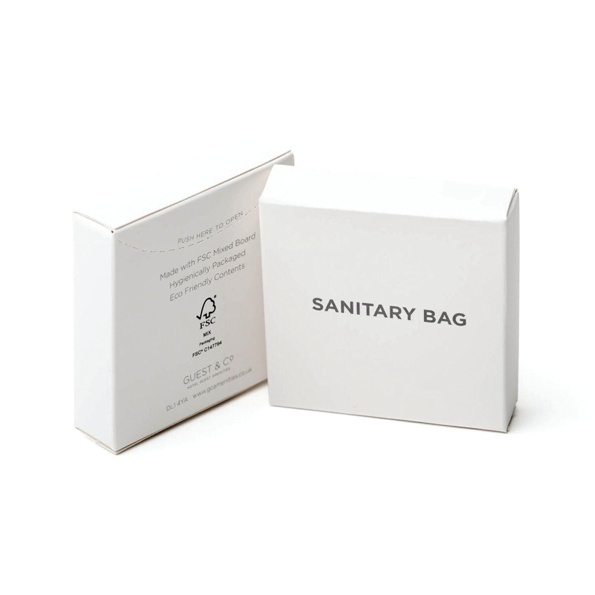 WHITE BOXED ECO SANITARY BAG PK250