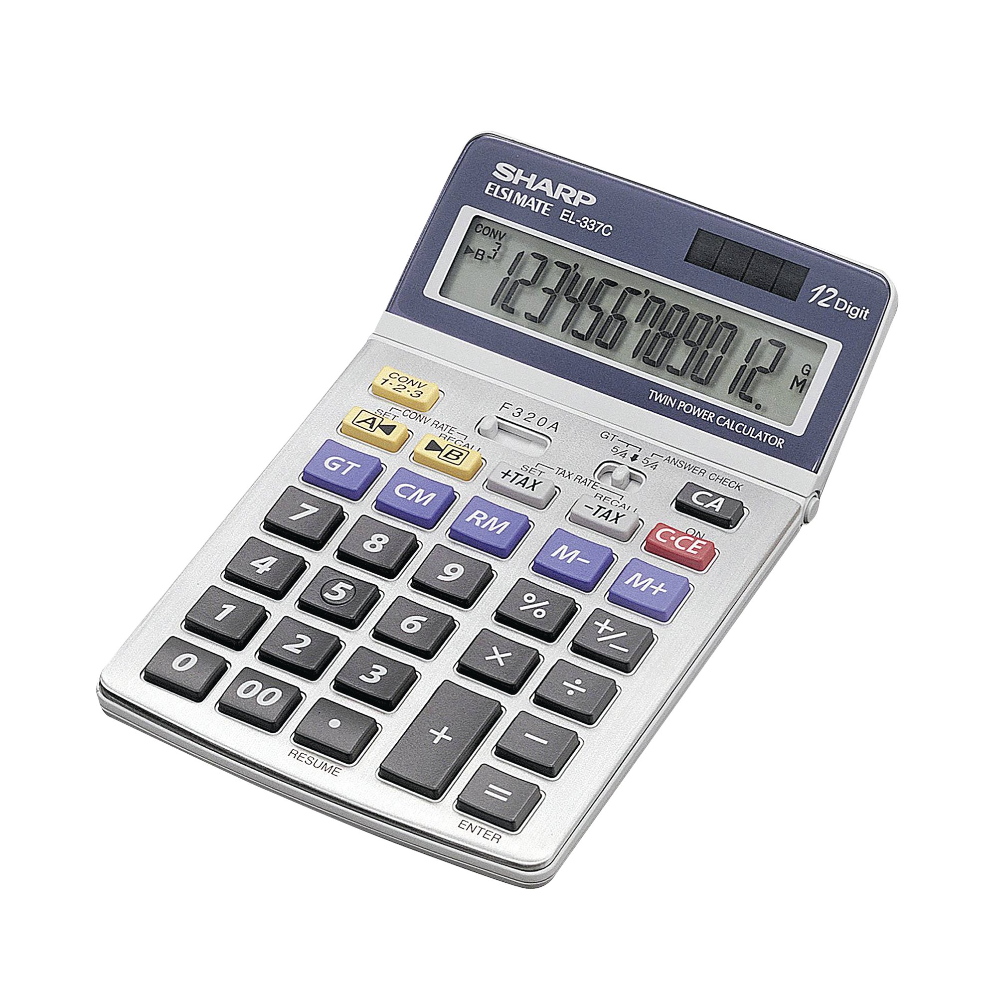 SHARP 12 DIGIT SEMI DESK TAX CALC