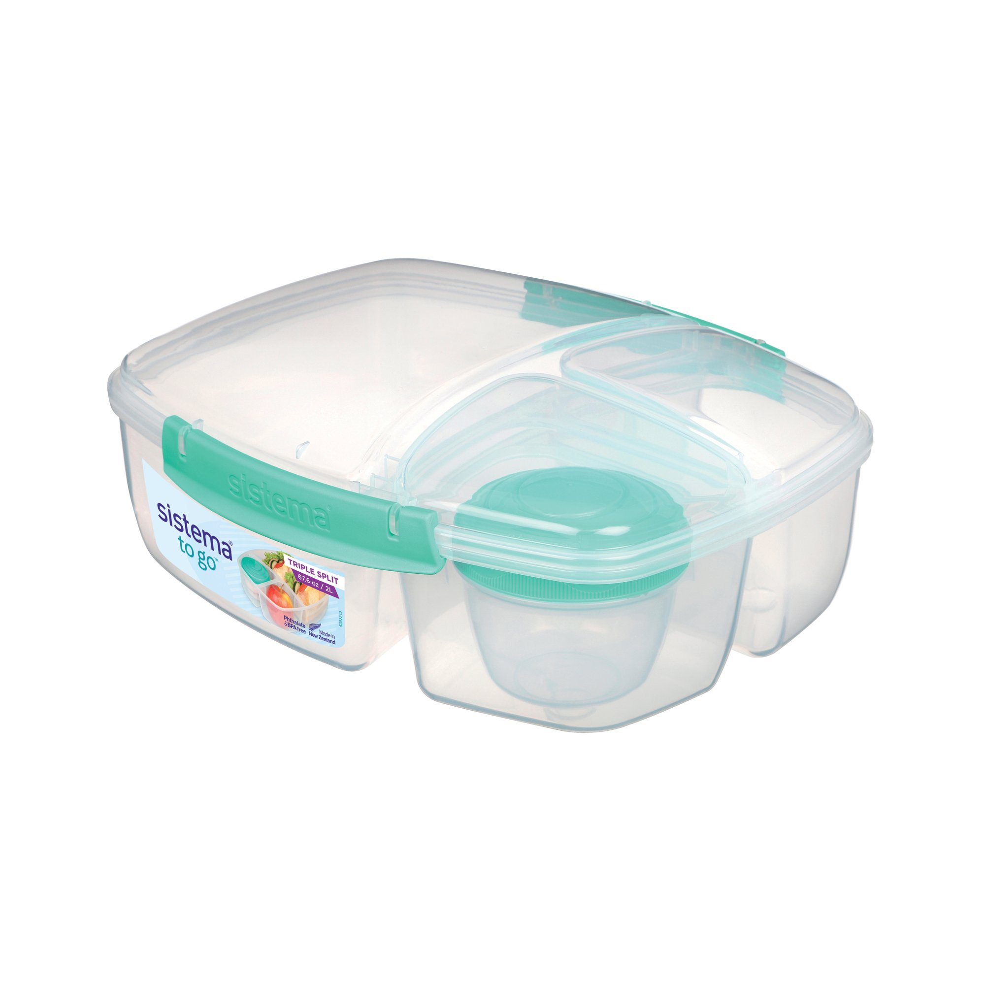 SISTEMA 3 SPLIT LUNCH BOX+YOG POT 2L