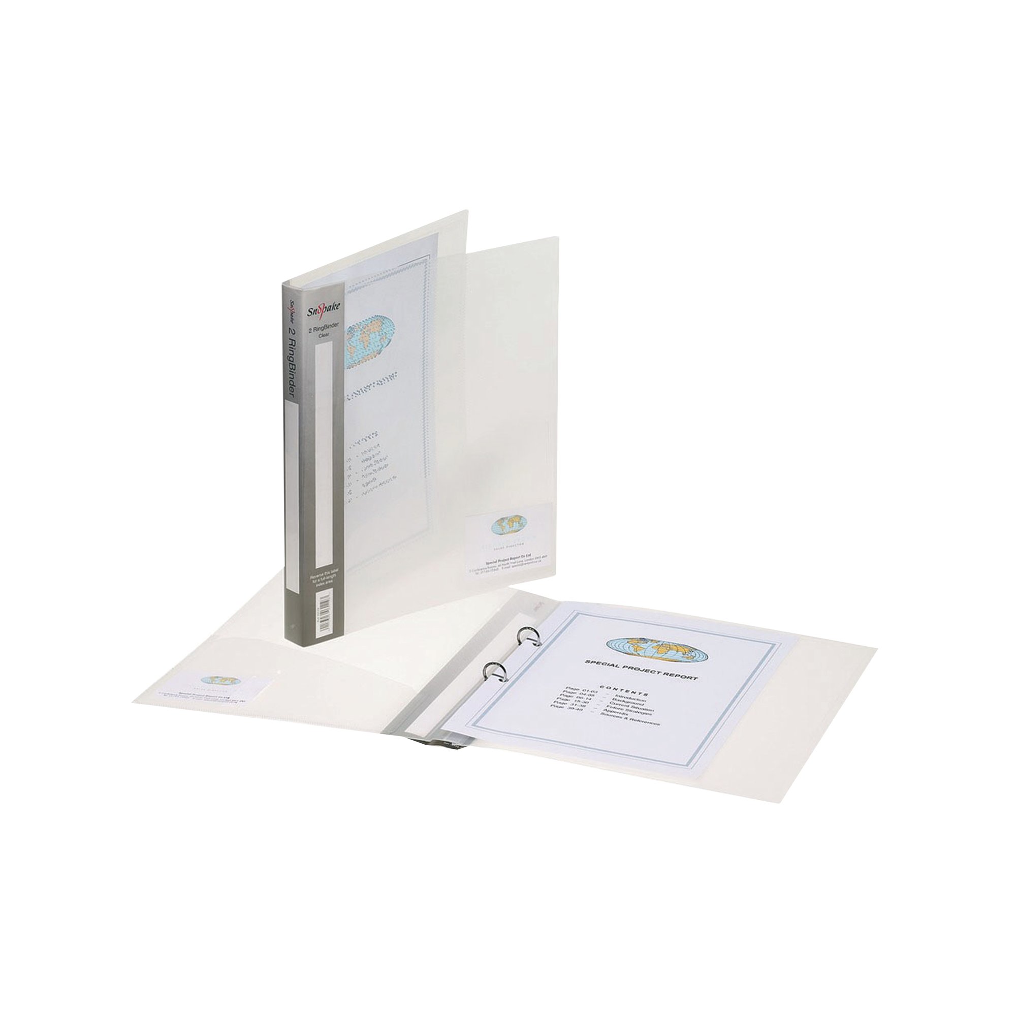 SNOPAKE R/BINDER A4 2 RING 25M PK10